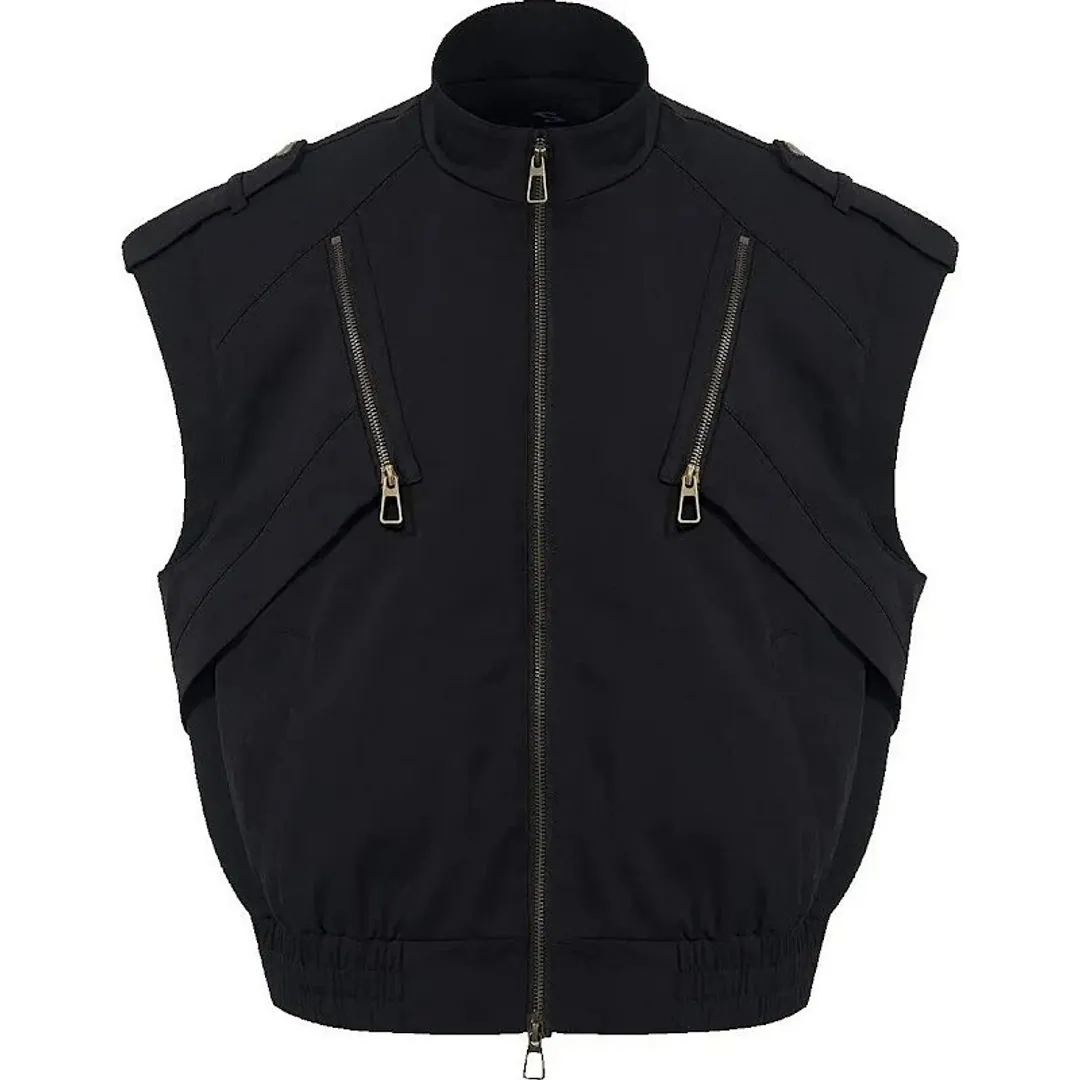 STARTEXCEEDEND Deconstruct design bomber jacket
