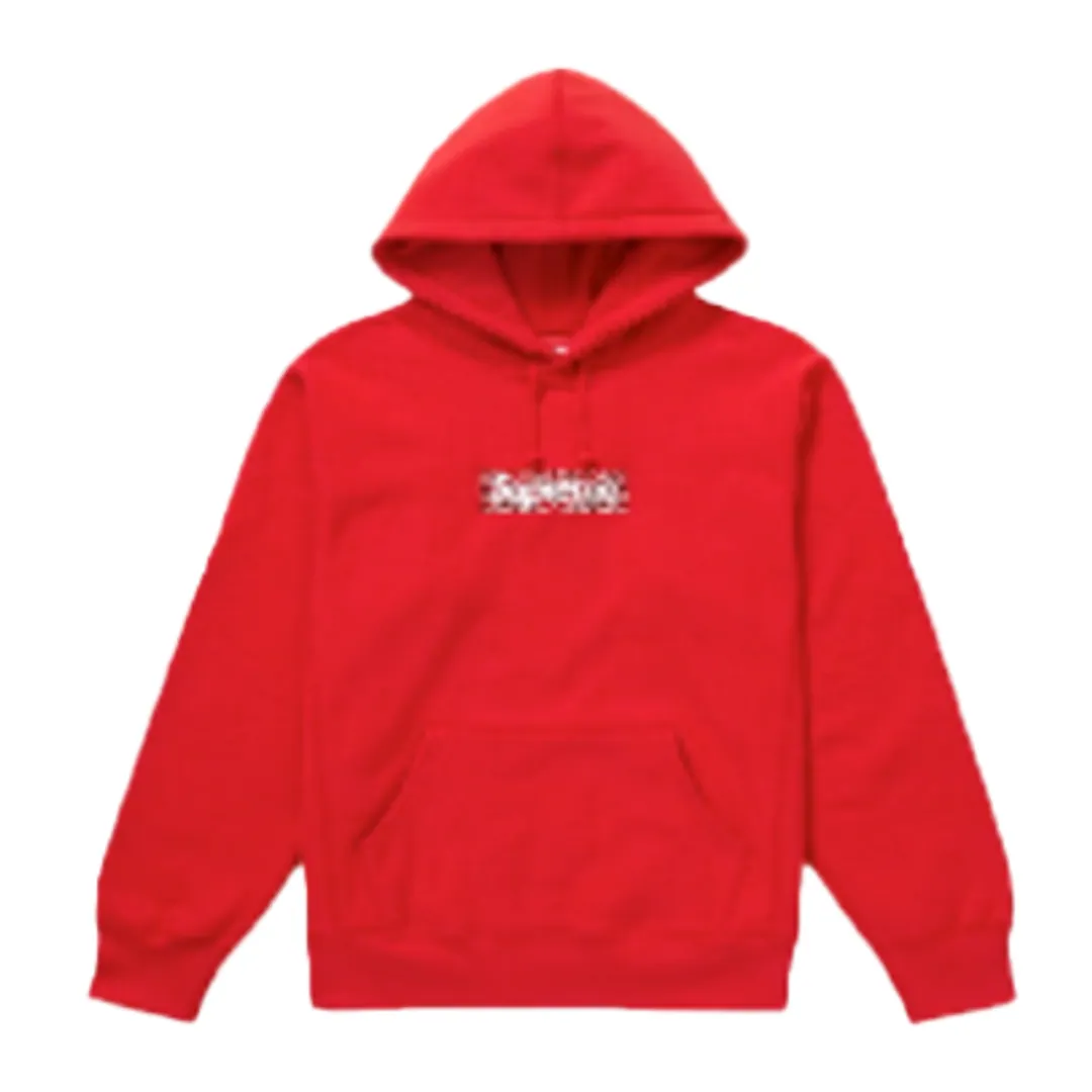 Supreme Red Bandana Box Logo Hoodie