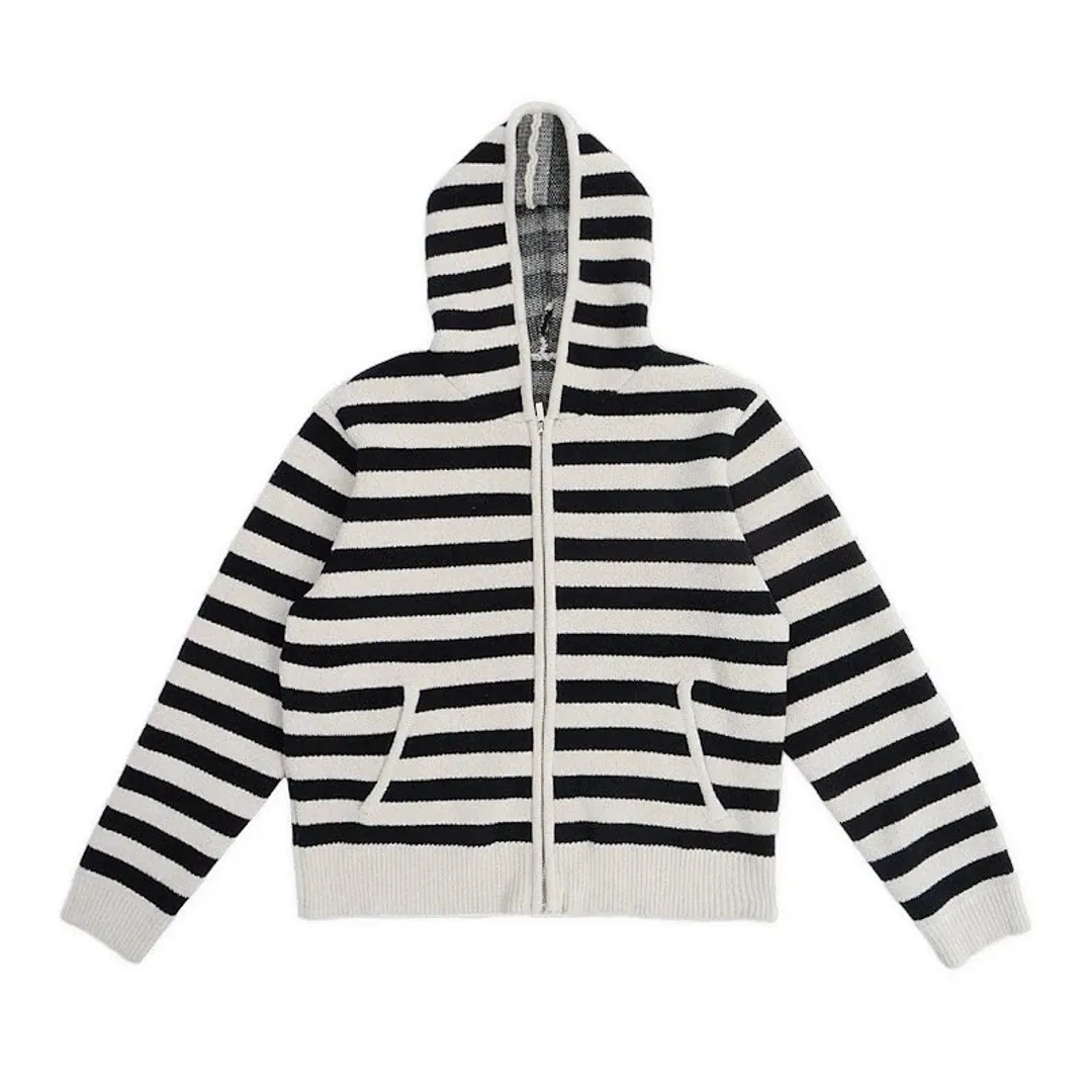 Nothingnessworld 23Aw ""Confusion Series"" Stripes zip-up