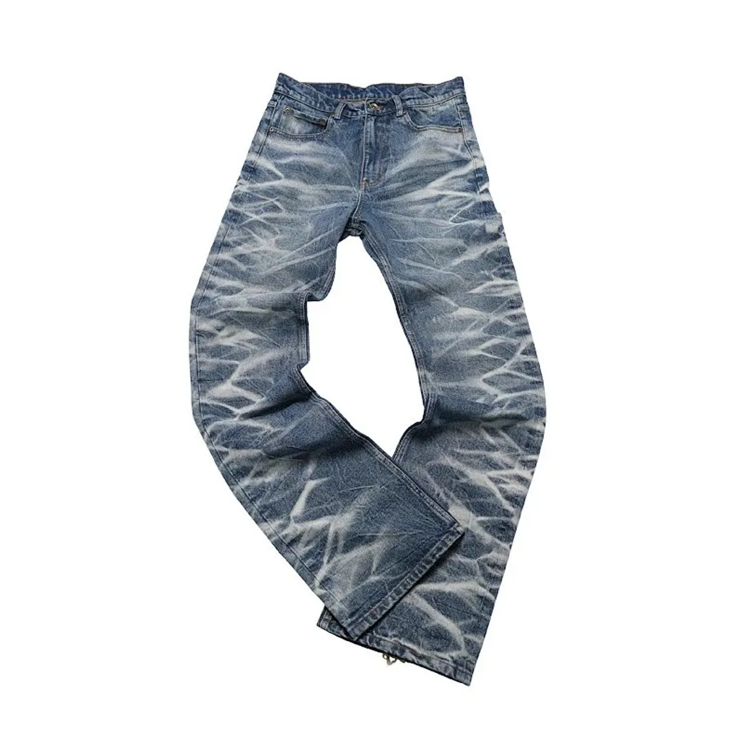 Groupmarek Blue Washed Whiskered Denim