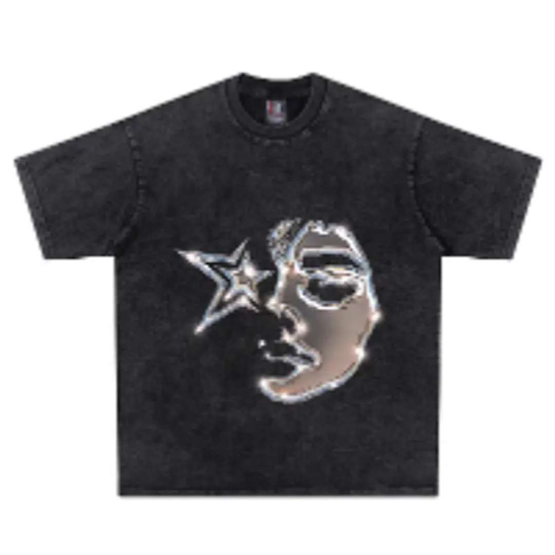 half human face Tee