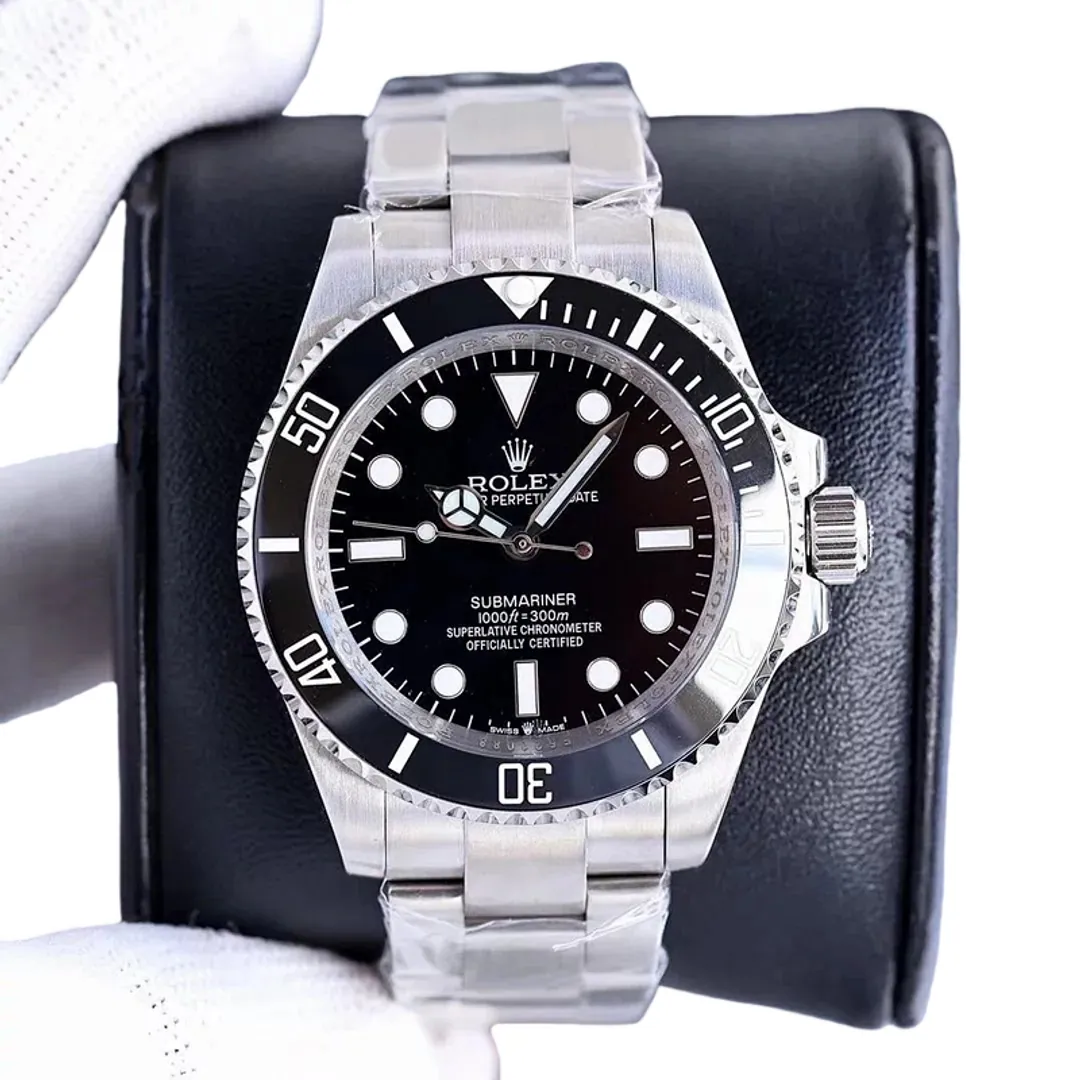 Rolex Oyster Perpetual Silver Black