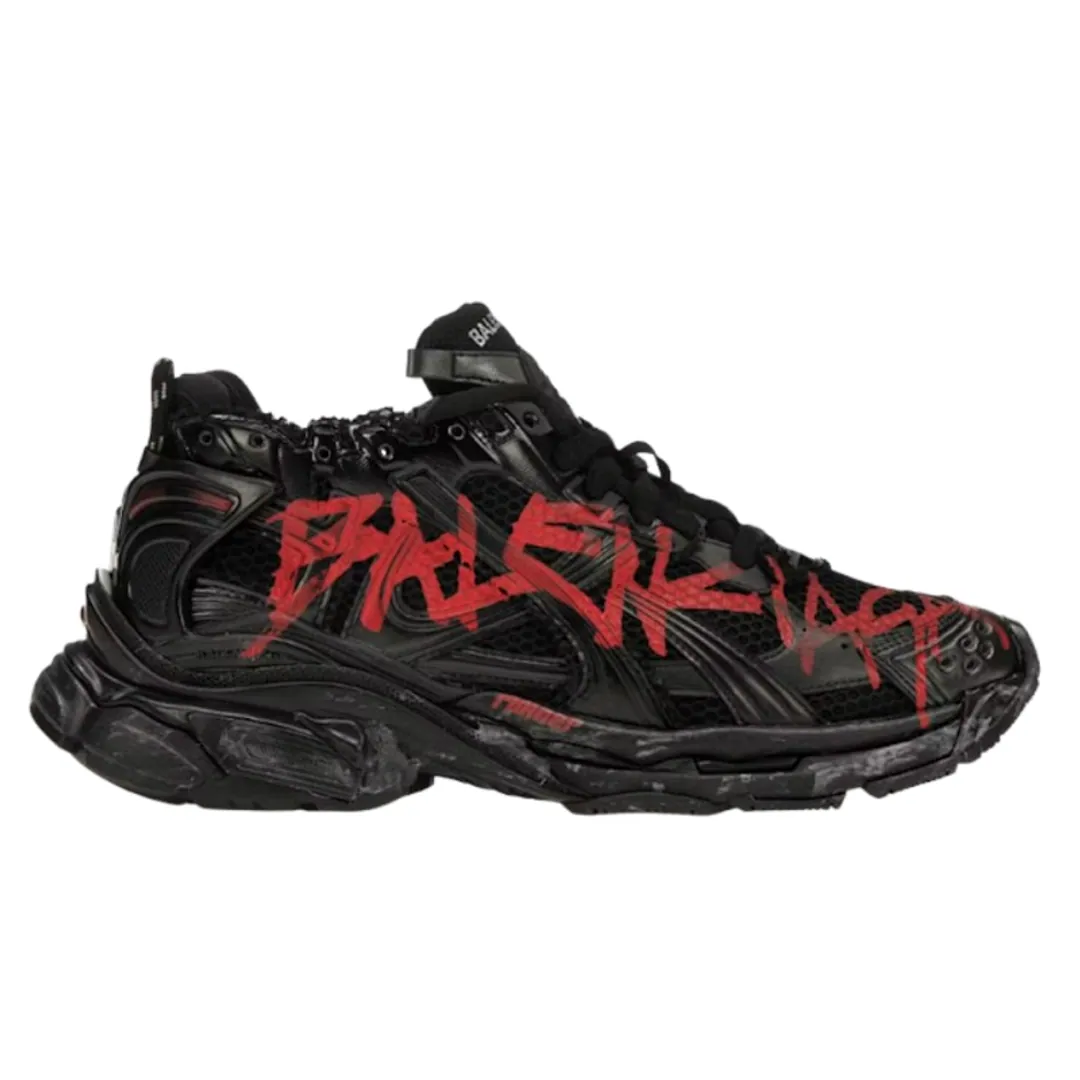 Balenciaga Runner Graffiti Black Red