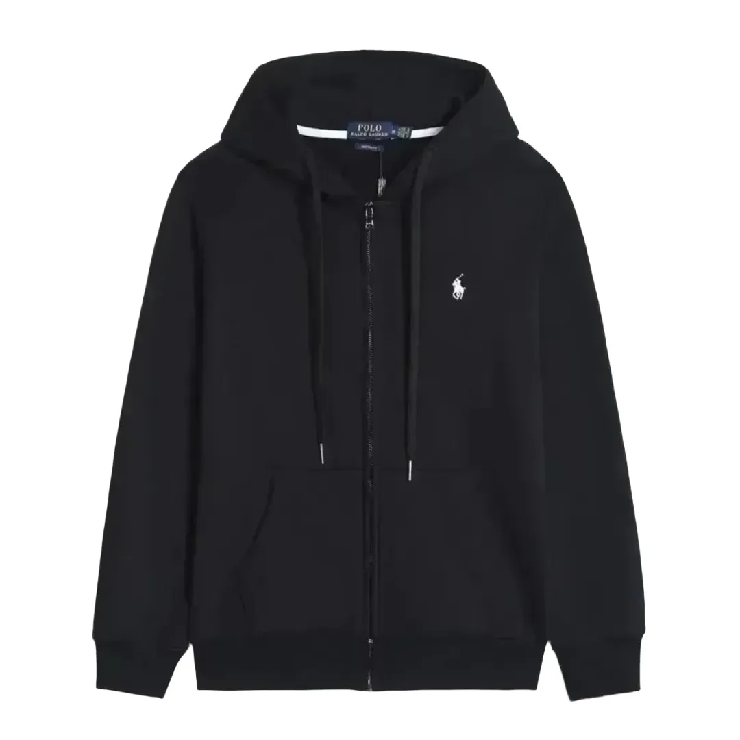 Ralph Lauren Zip Hoodie Black