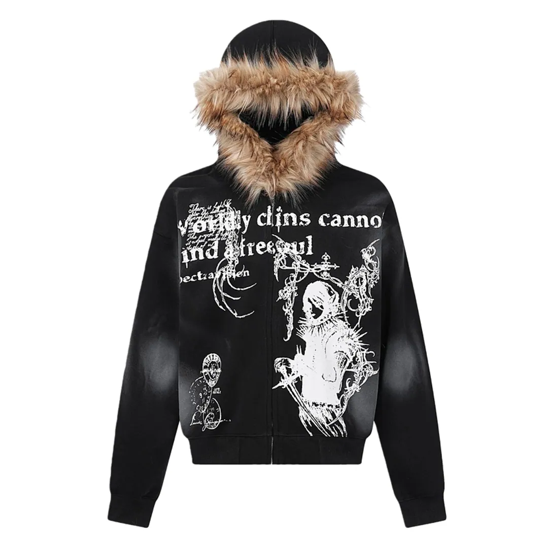 Supermade Fur Zip Up