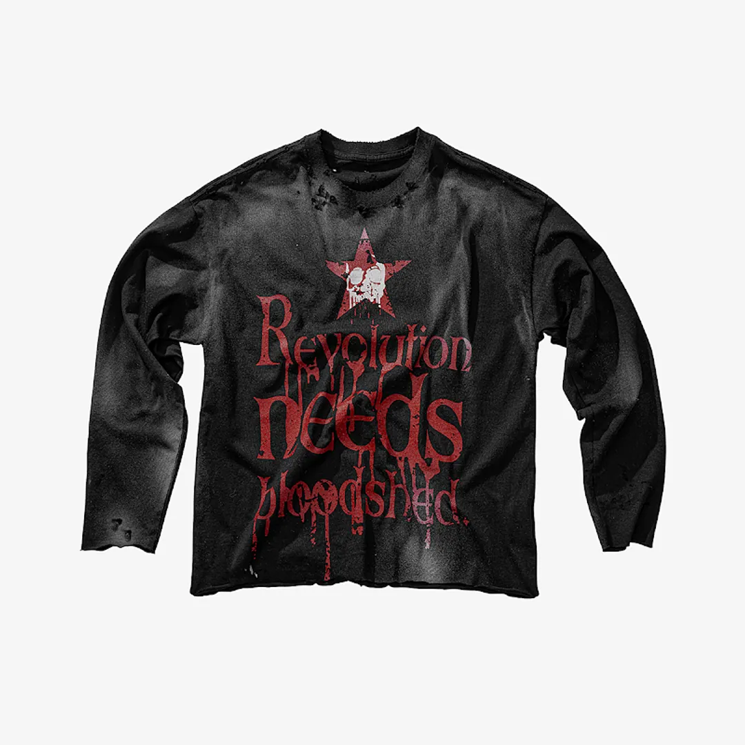 TSL Revolution needs blood longsleeve tee