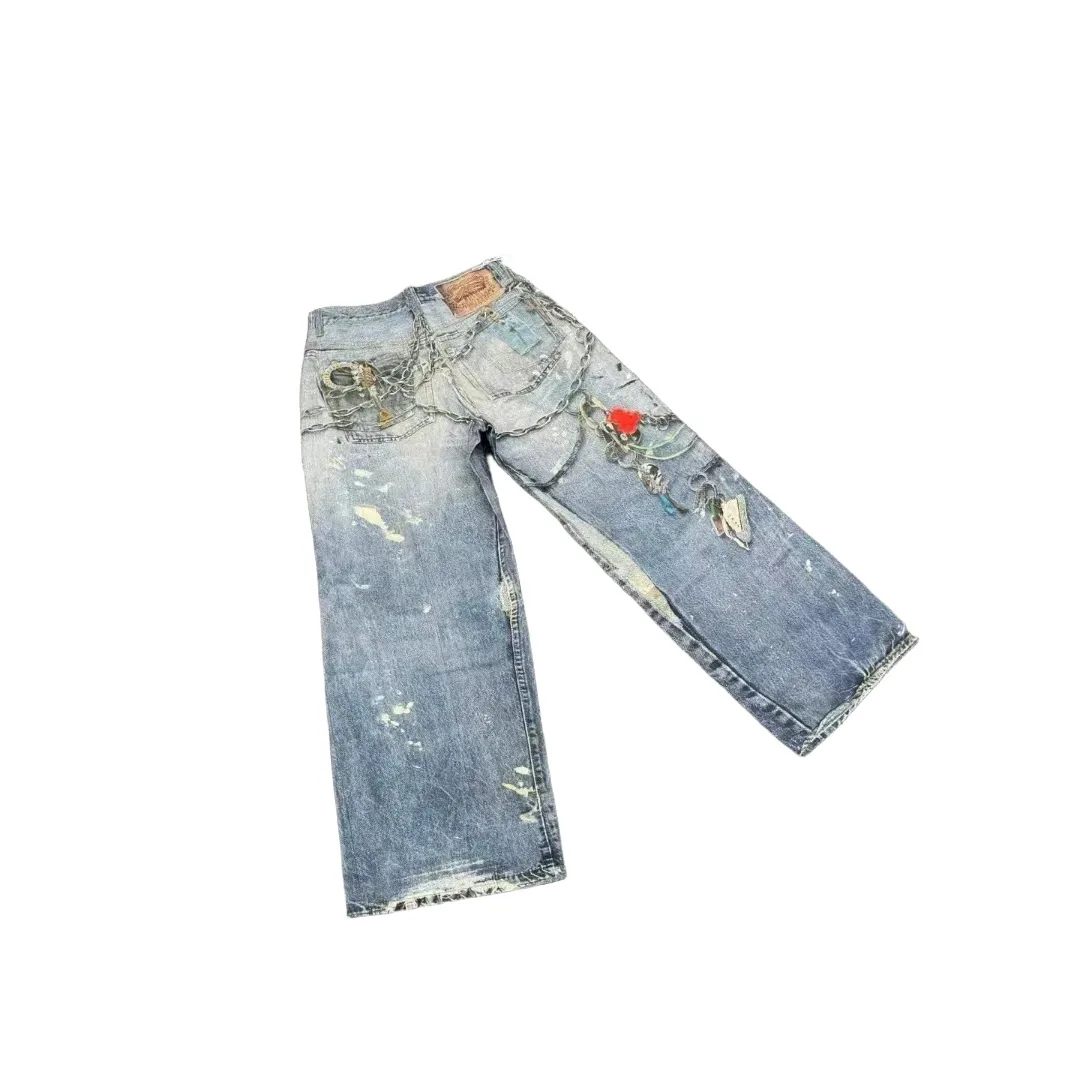 Chrome Hearts painted jeans