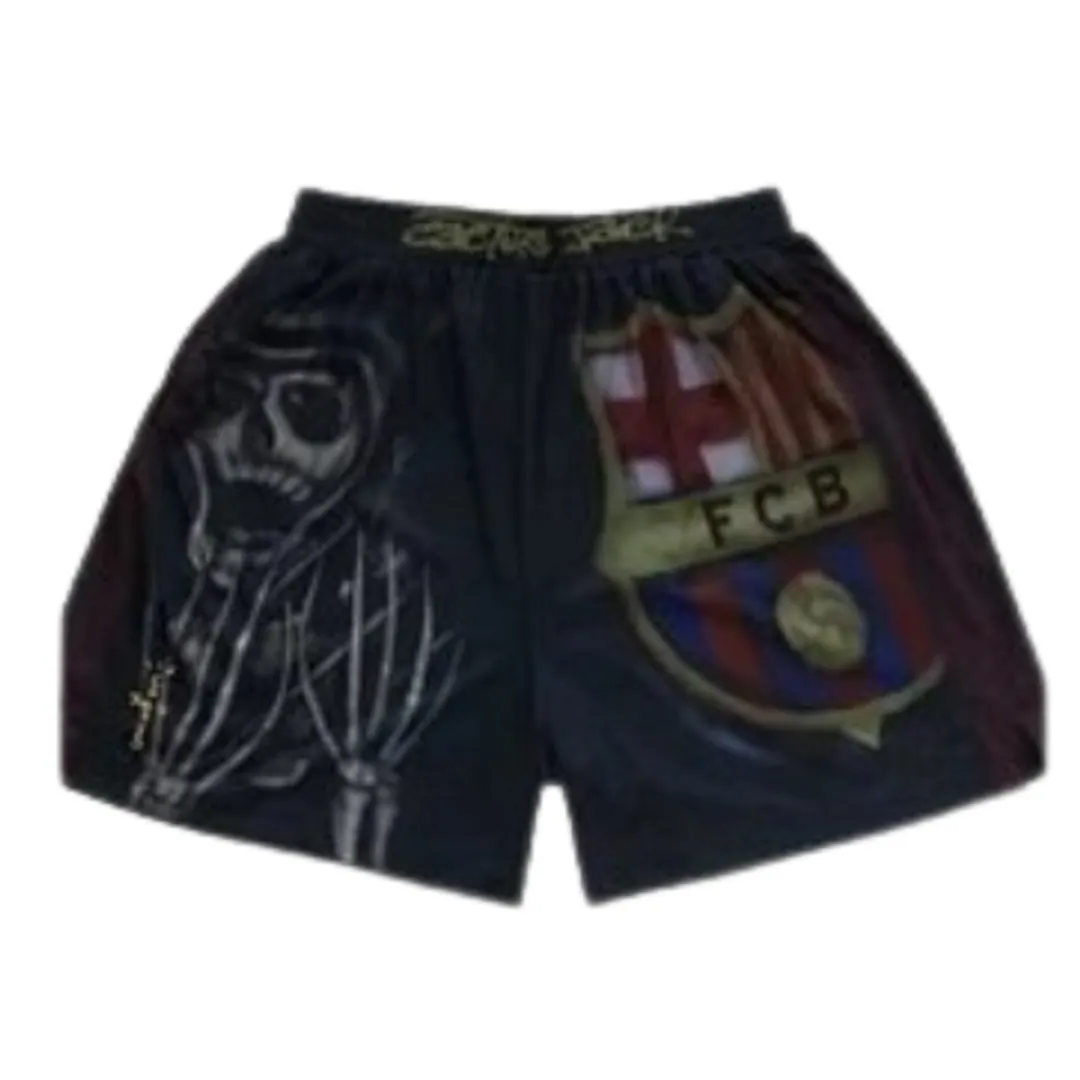 Cactus Jack X Spotify FC Barcelona shorts
