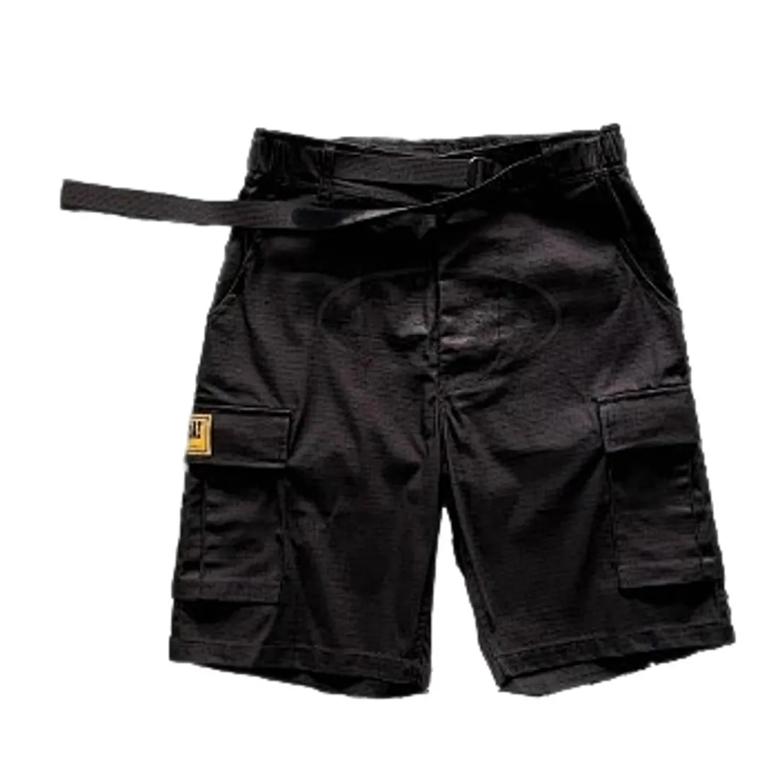 Corteiz classic cargo triple black logo short