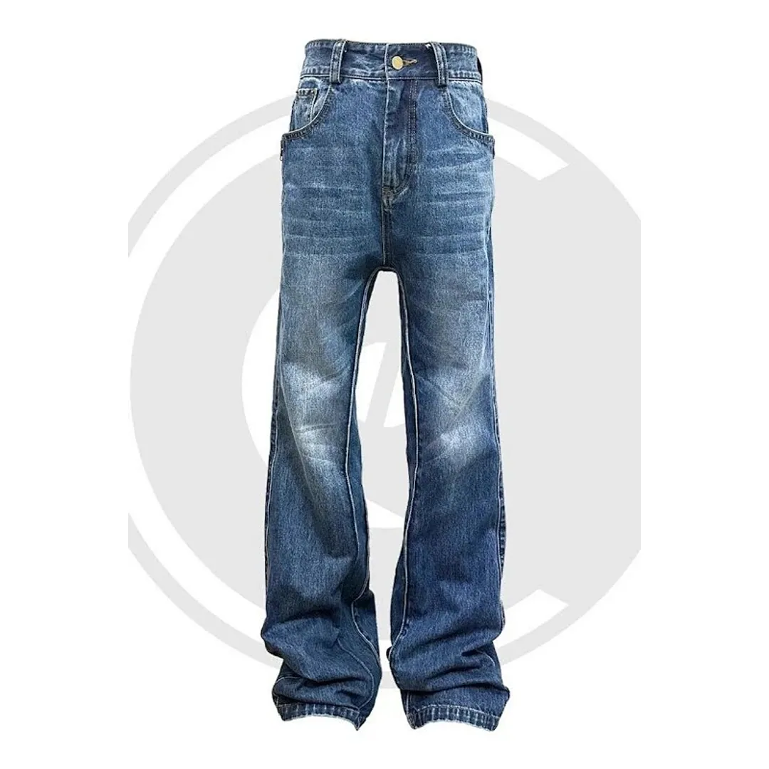 CPE flared loose cargo denim (2 colorways)