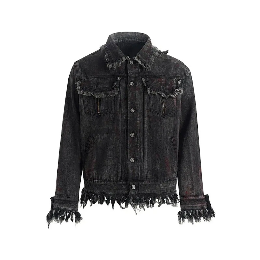 STARTEXCEEDEND Heavy distressed denim