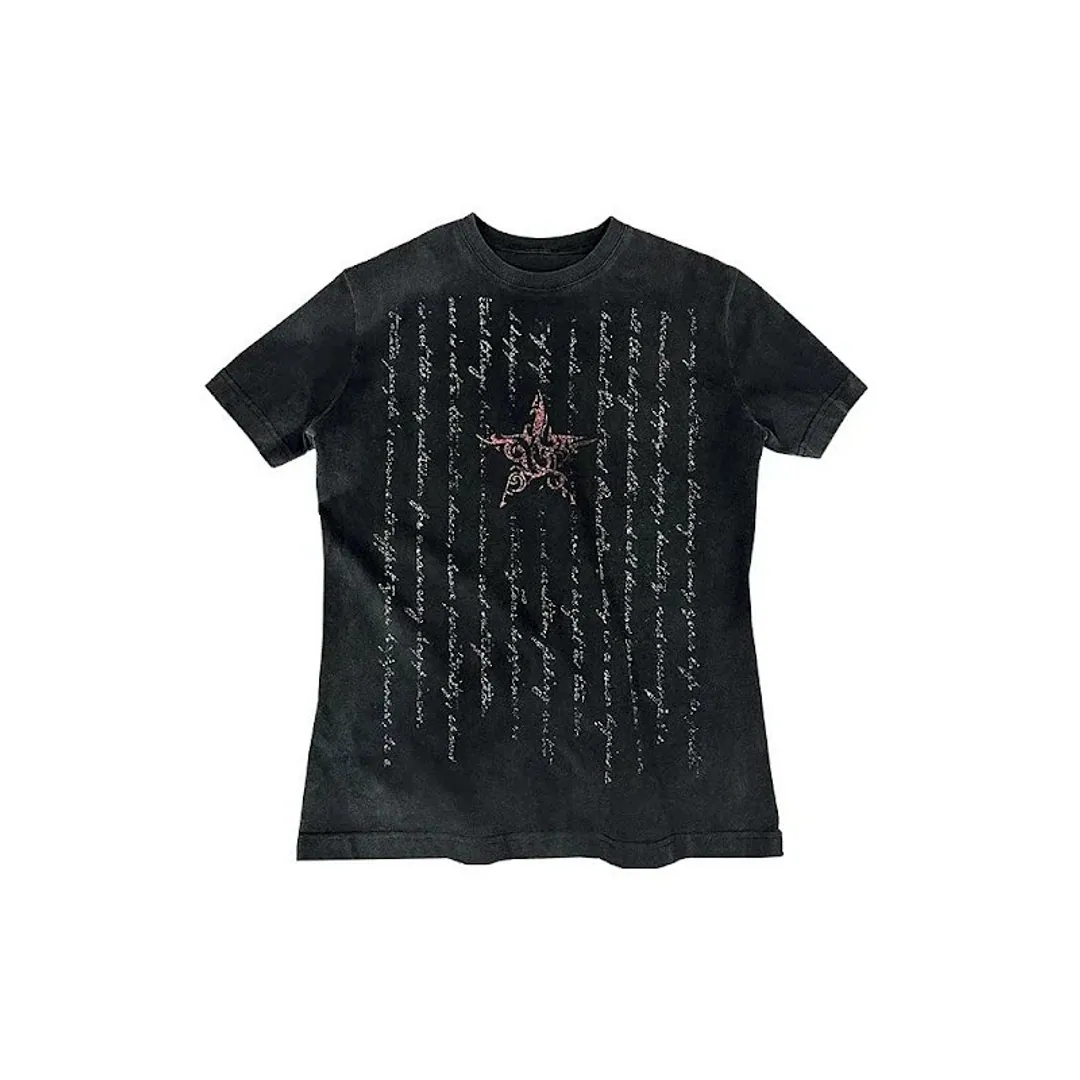 4AM text tee