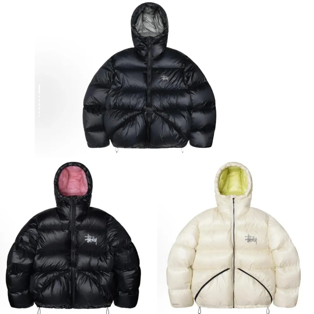 Stussy hooded puffer jacket