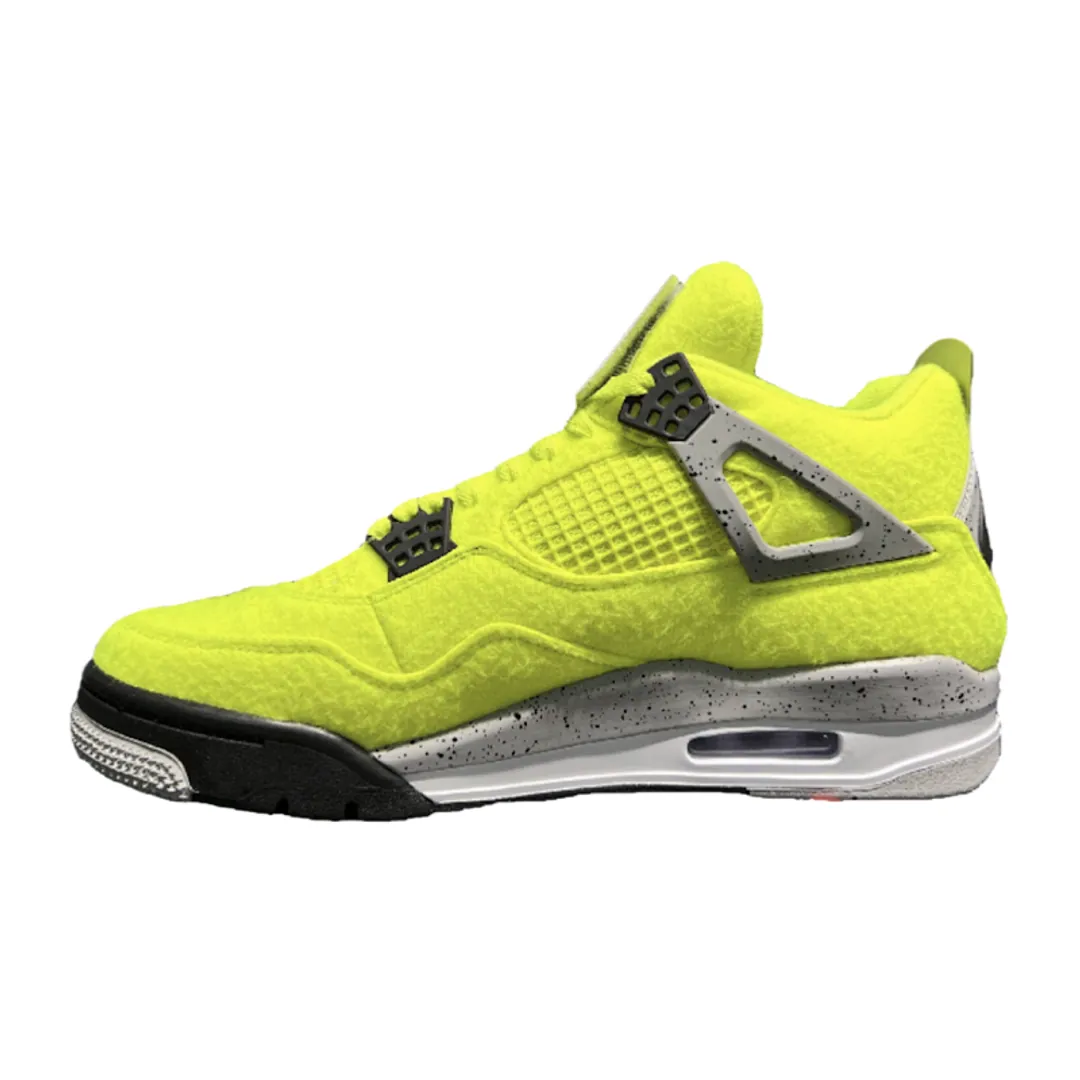 Jordan 4 Plush Fluorescent Yellow