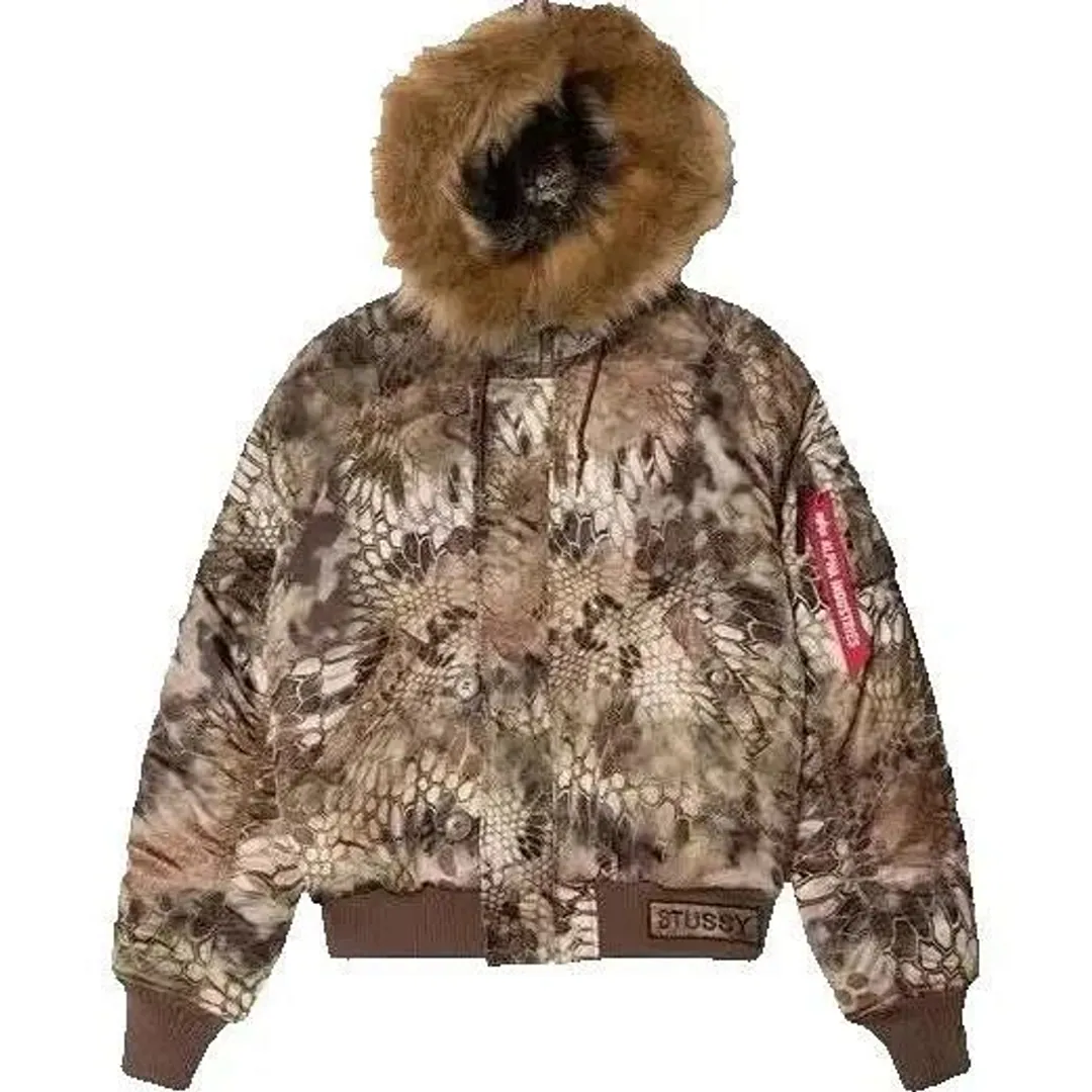 Stussy x Alpha industries fur jacket (2 colors)