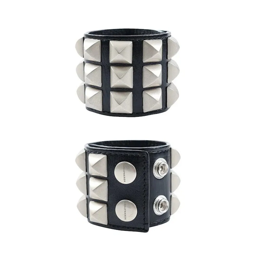 Groupmarek Punk Rivet Adjustable Bracelet