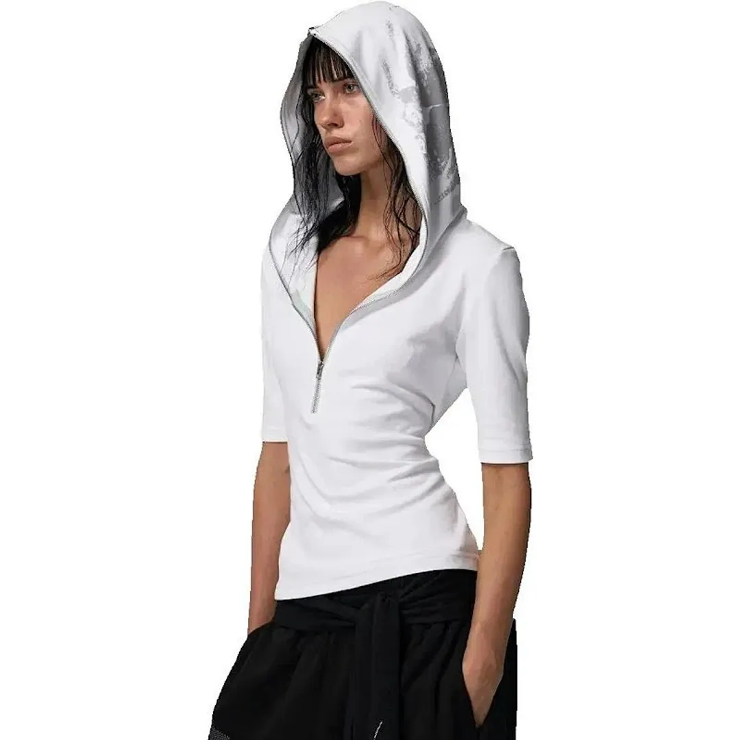 No E Mosen Skinny Skull Print hoodie