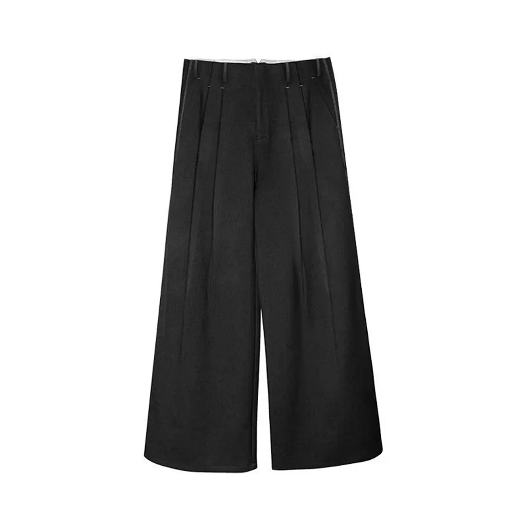 Slight Vogue Complex mark pleated pants