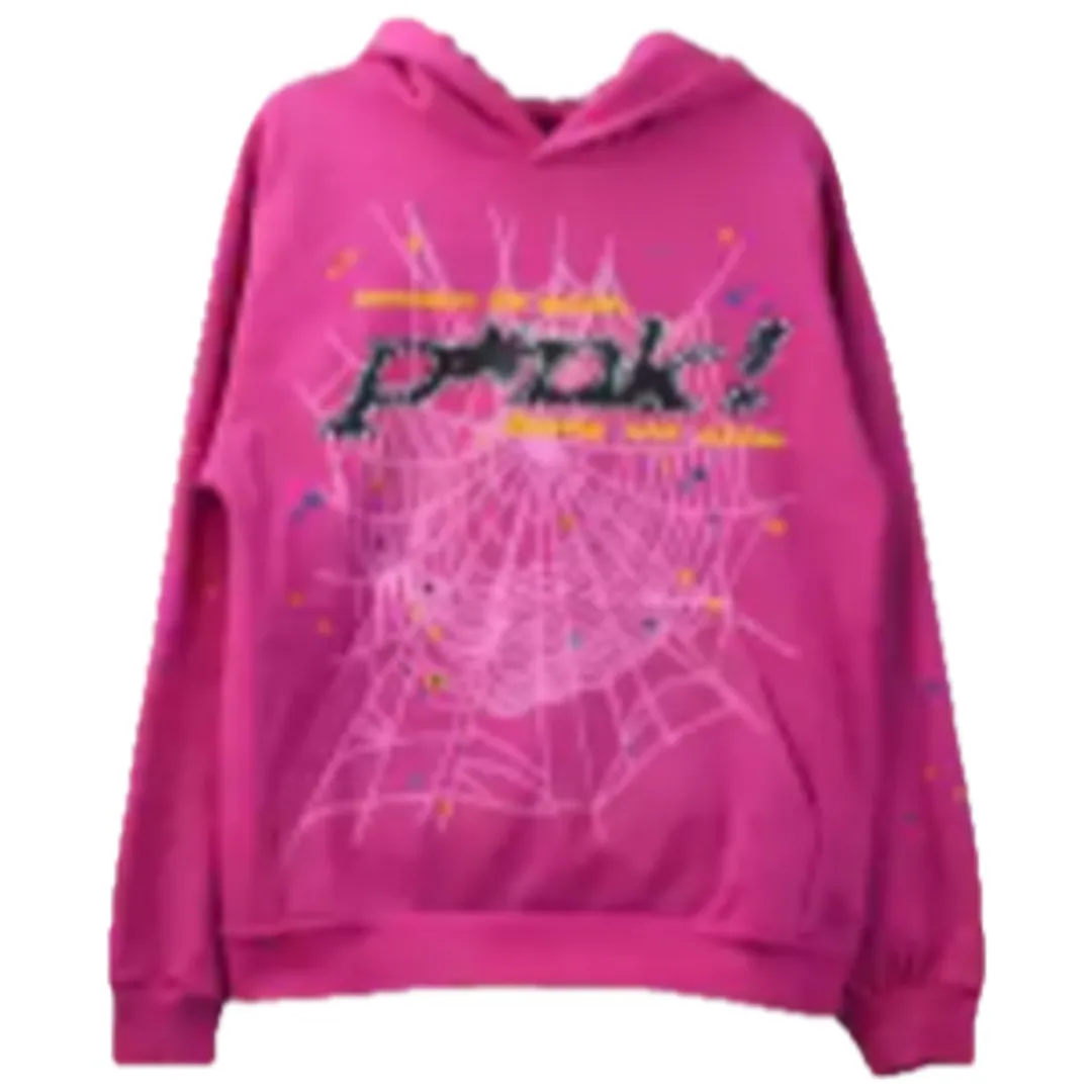 Pink Sp5der Websuit Hoodie