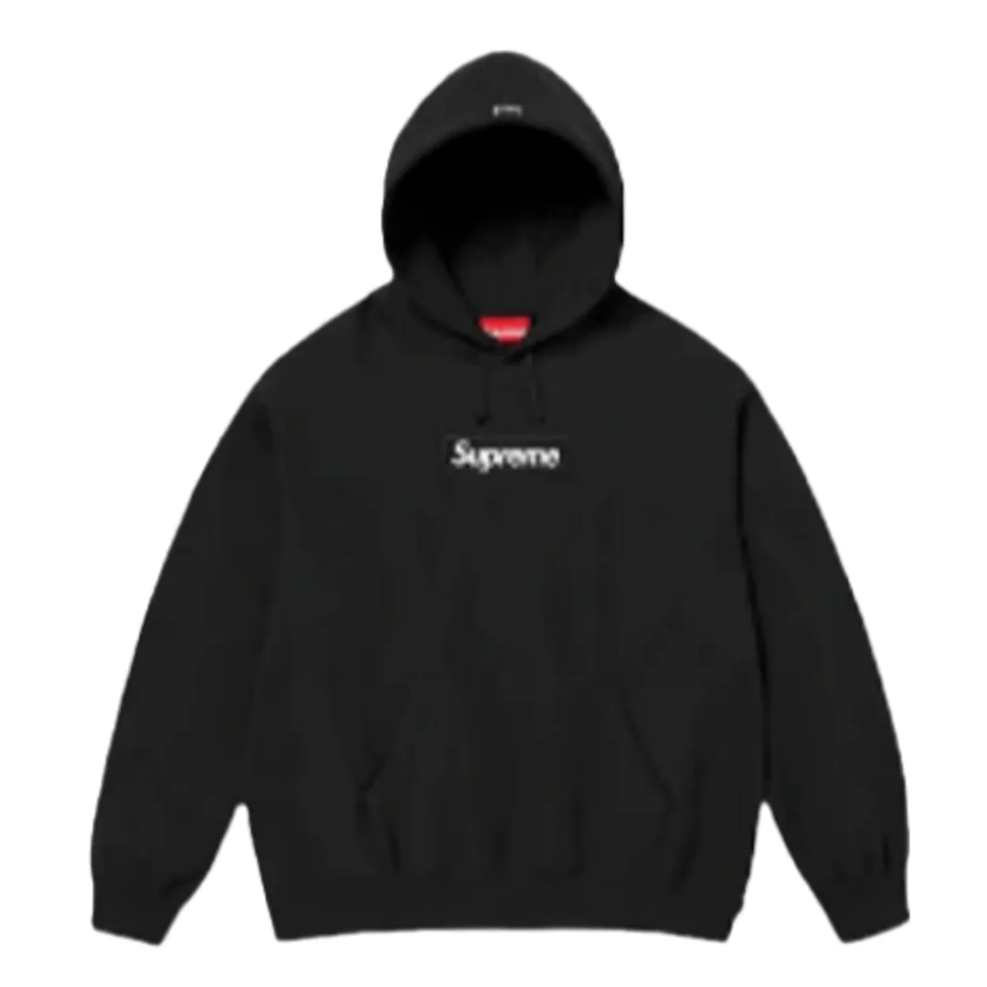 Supreme Black Box Logo Hoodie