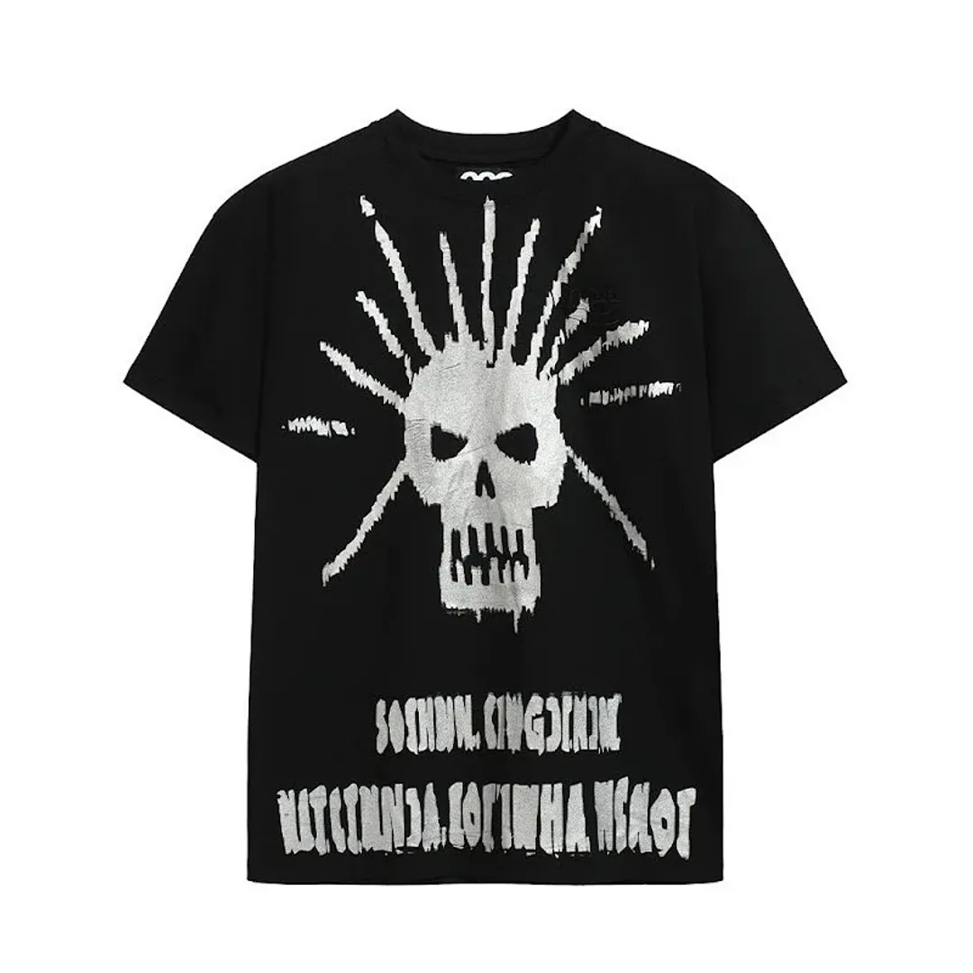 Nothingnessworld'W1' Branch Line/Large Skull Gold and Silver tee