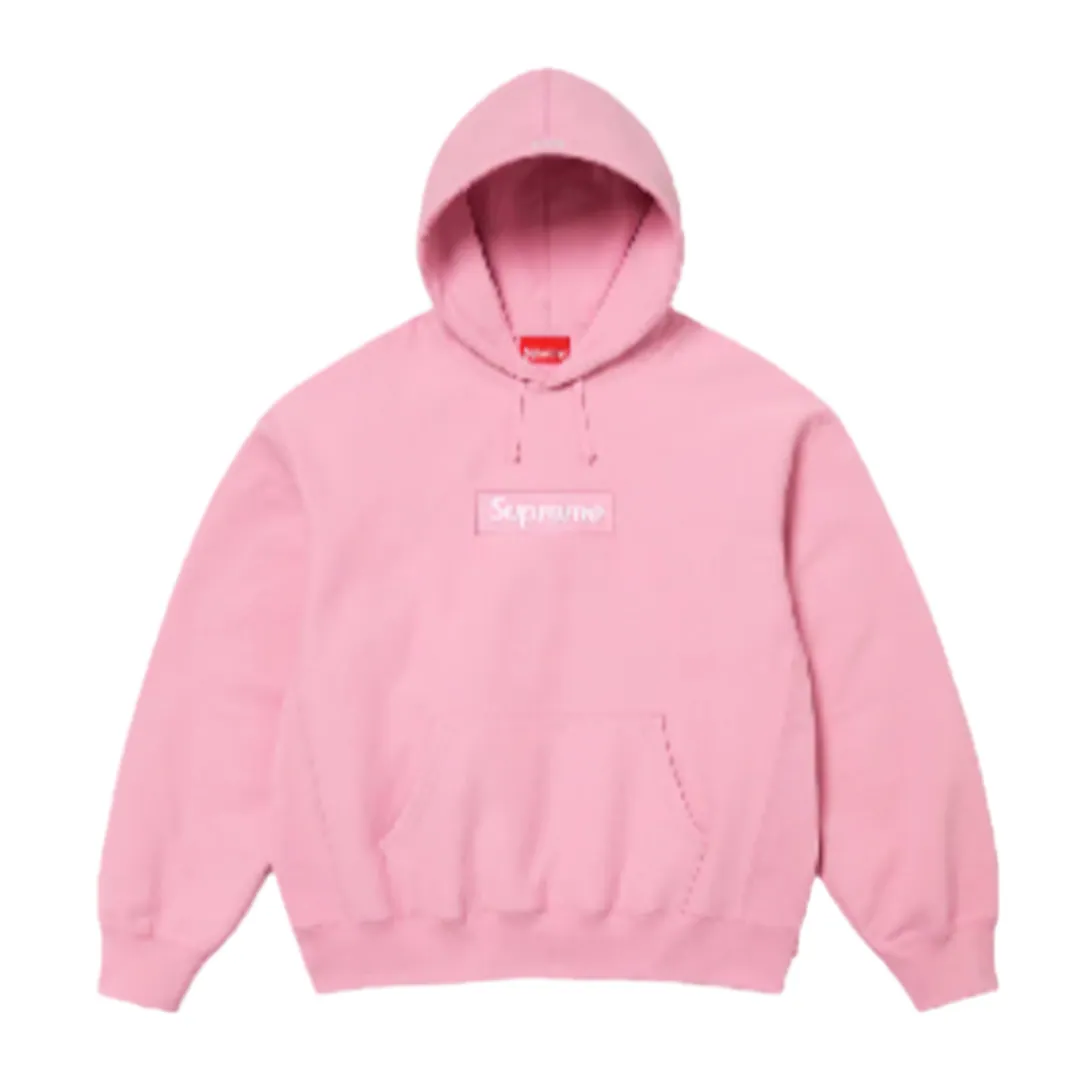 Supreme Pink Box Logo Hoodie