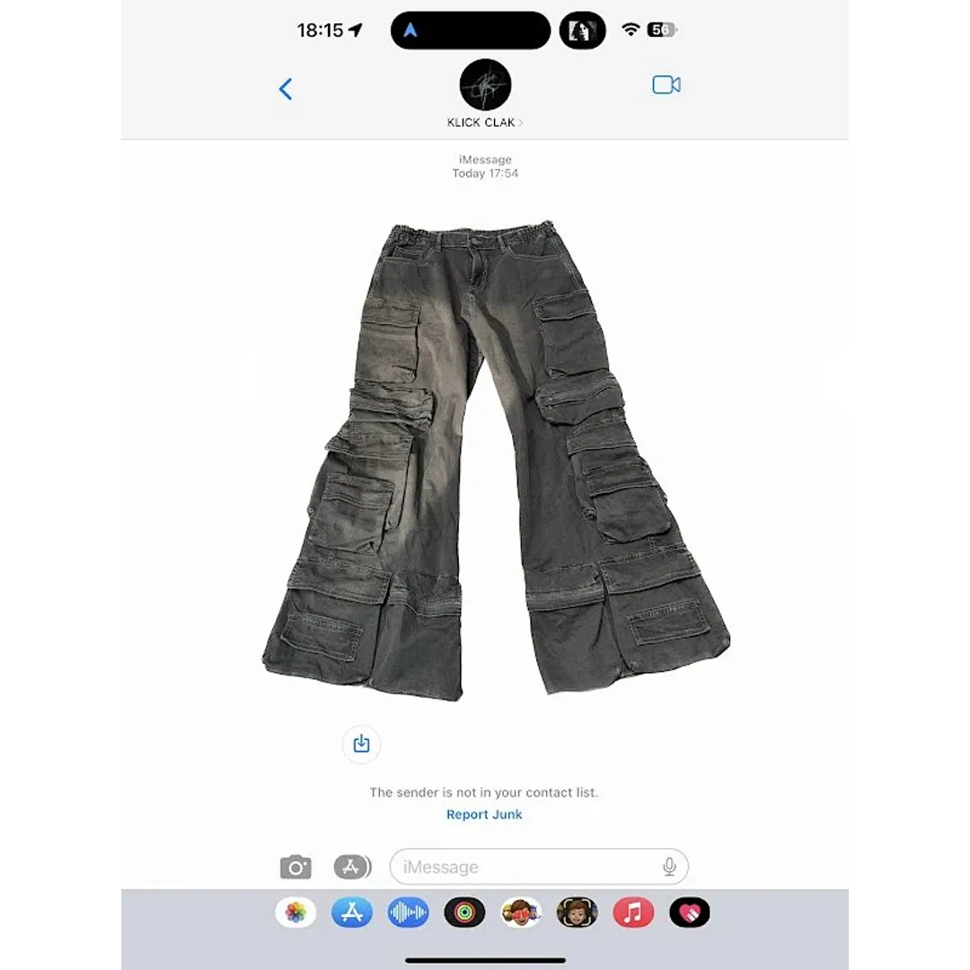 KLICKCLAK CARGO BAGGY PANTS