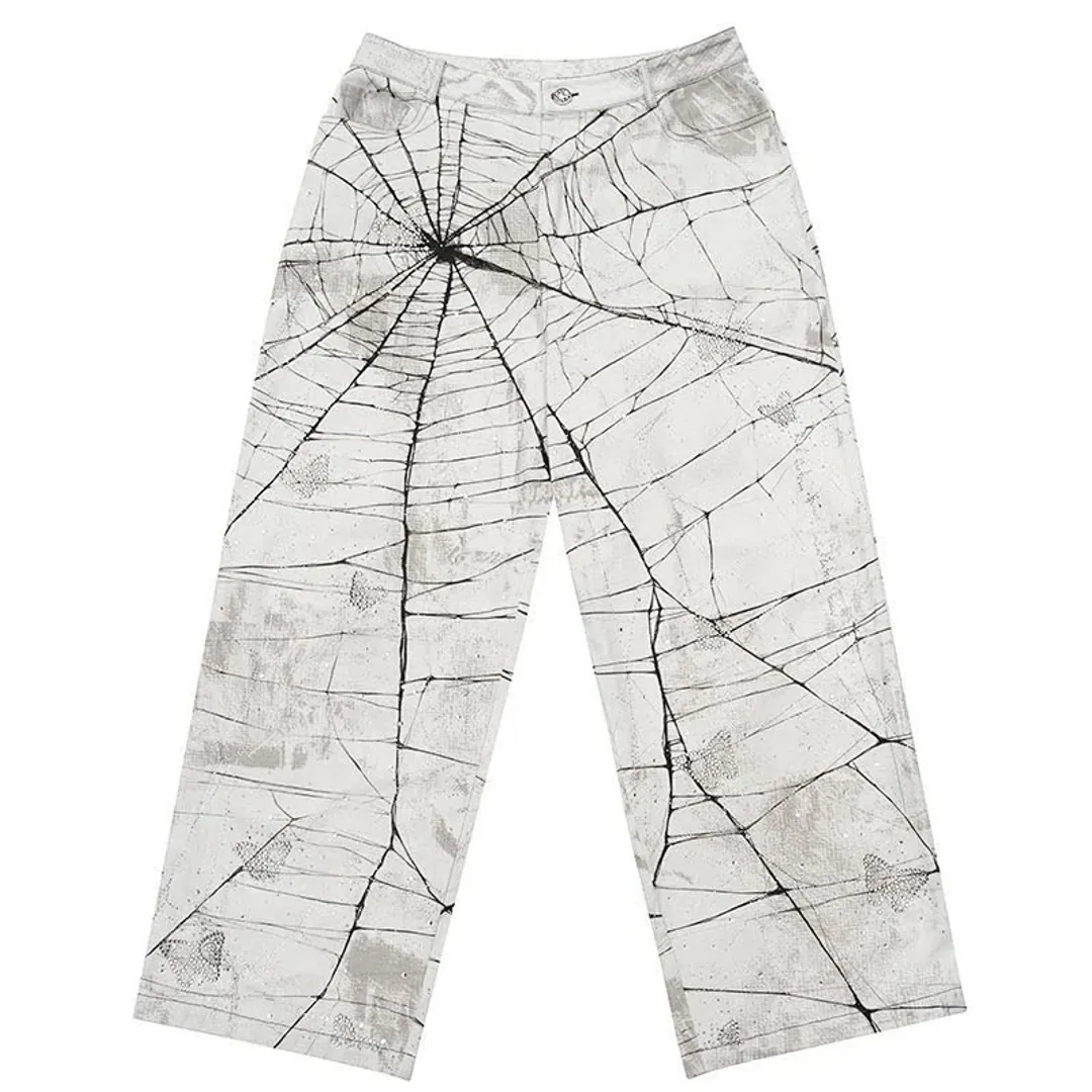CFIERCE SPIDERWEB DENIM JEANS