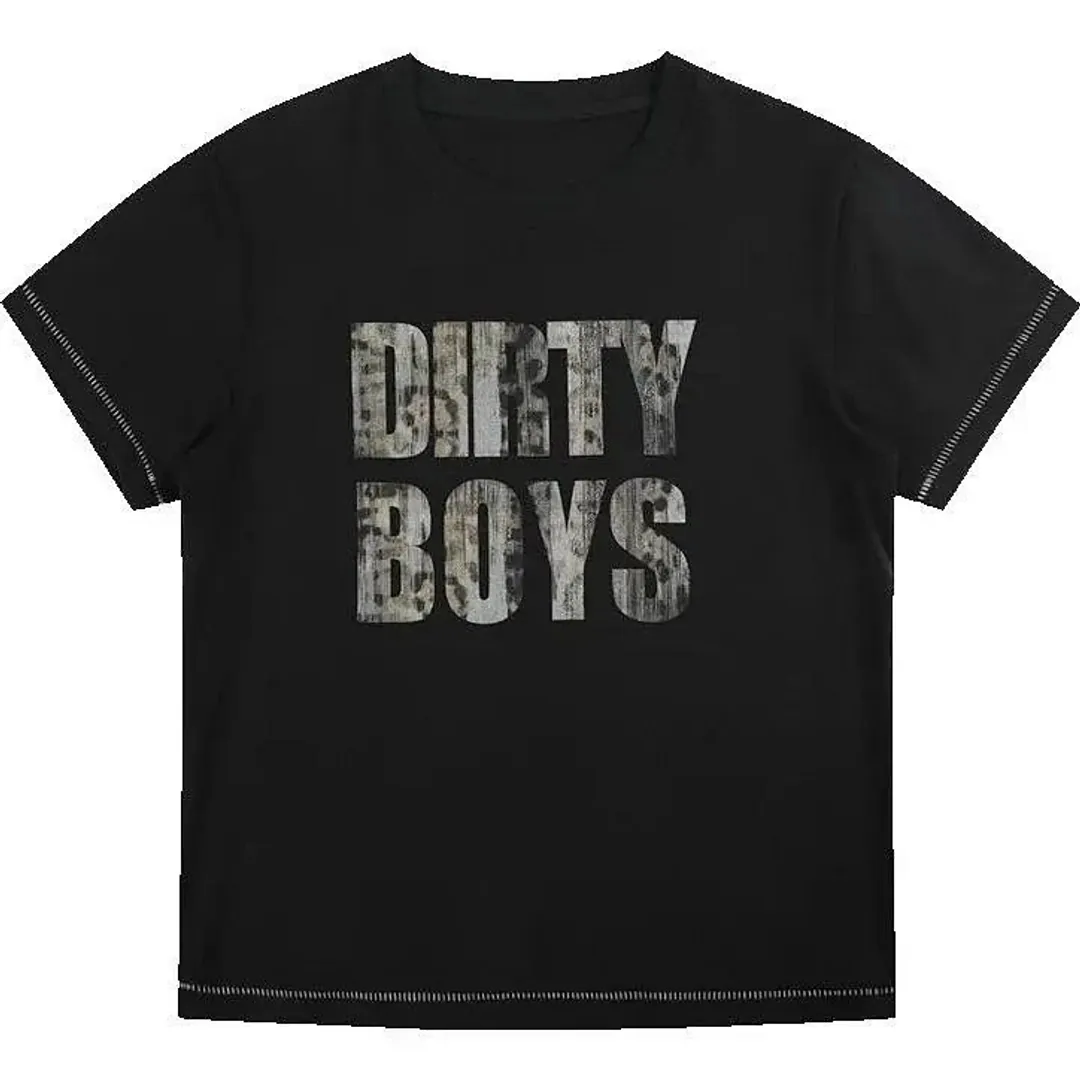 No E Mosen ""Dirty Boys"" Leopard tee