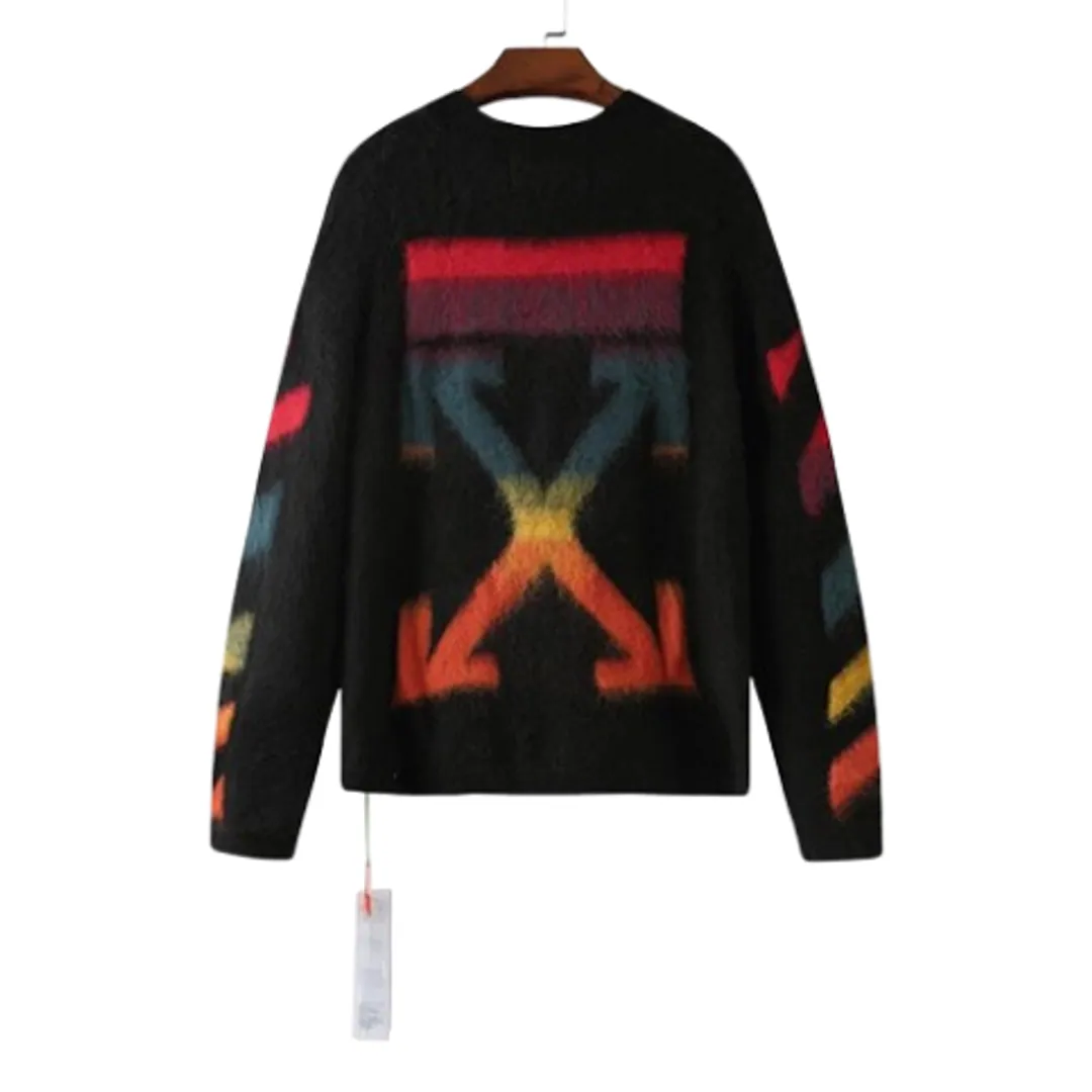 Off-White Sweater Black-Multicolor