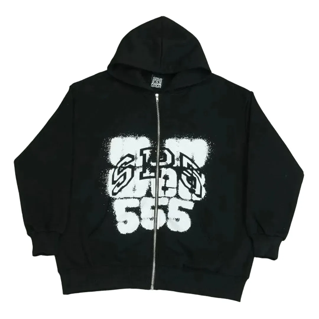SP5DER zip hoodie