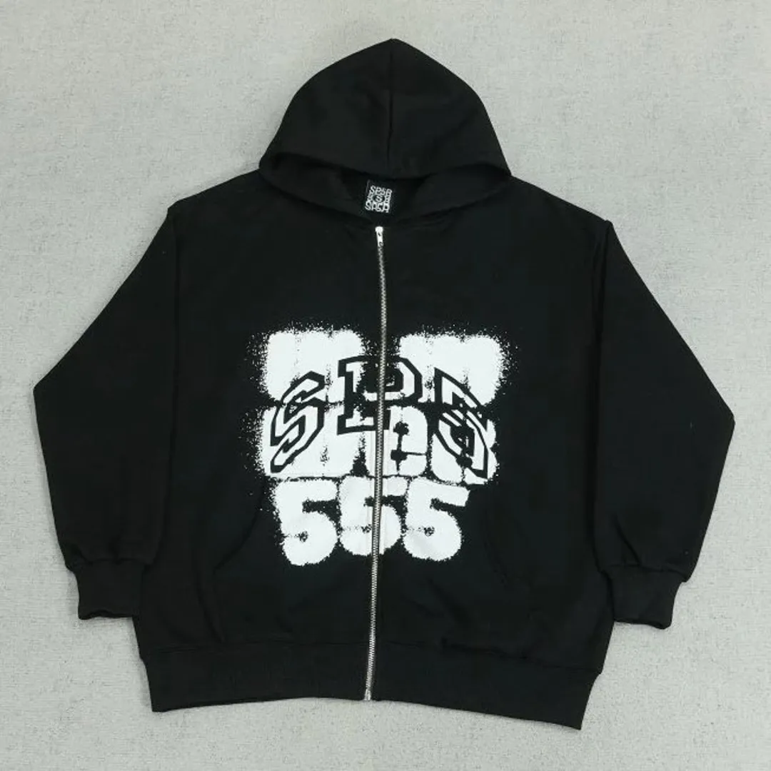 SP5DER zip hoodie