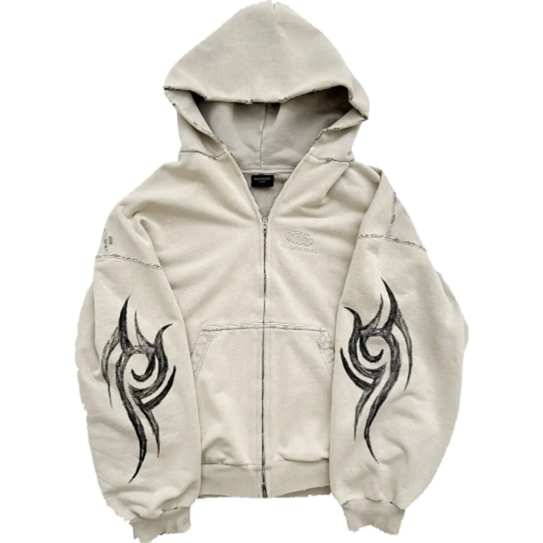 Balenciaga Tatoo Zip Up