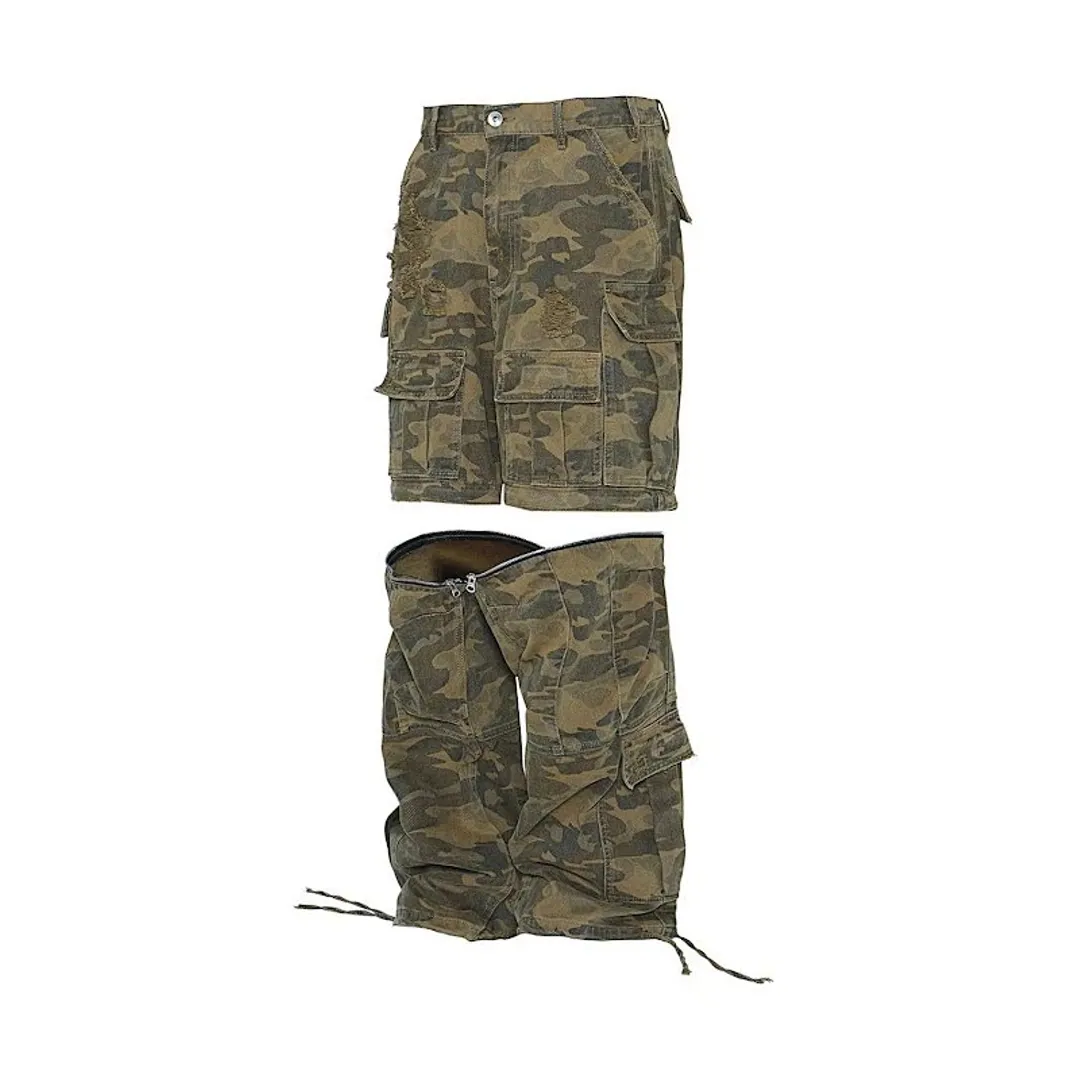 Wanna Lab 2 in 1 detachable camo pants/shorts