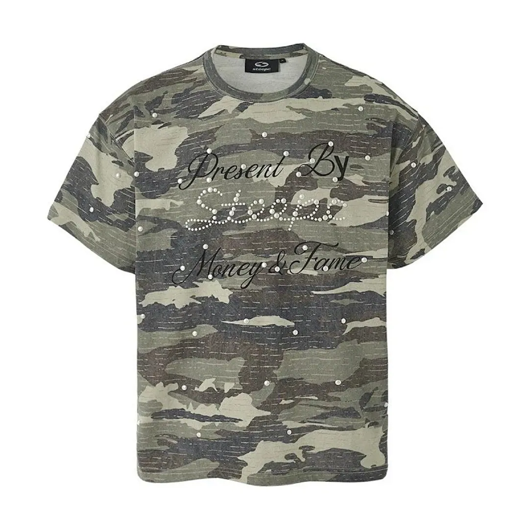 Steepc original camo pearled tee