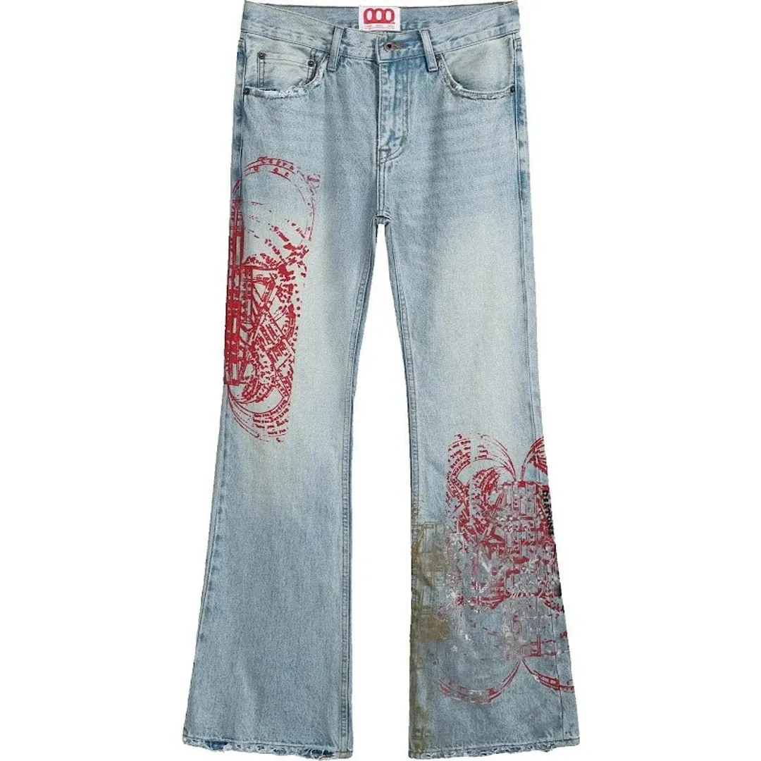 Nothingnessworld 24Fw Sinful Blood Series Vintage Design Destroyed Denim