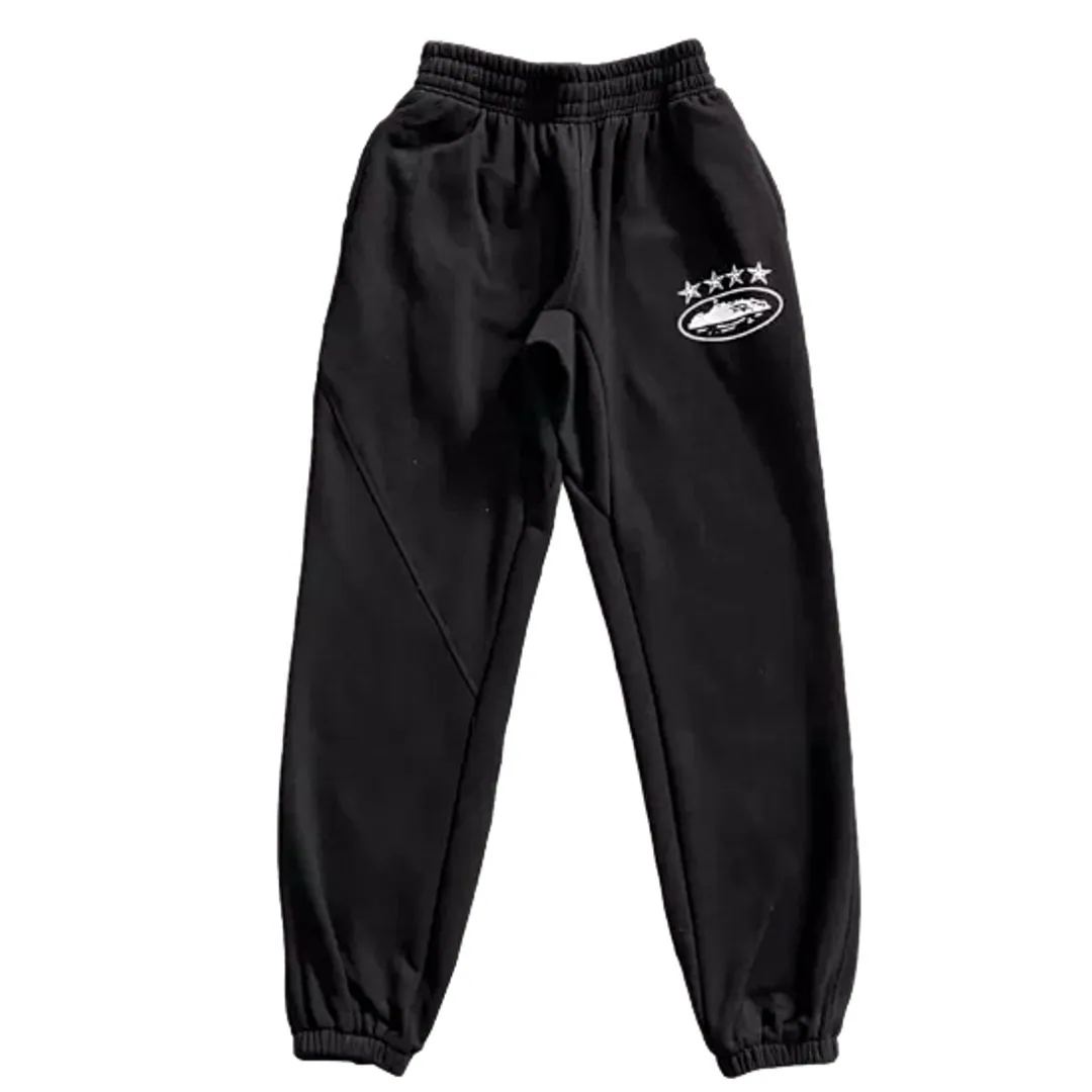 Corteiz Track suit 5th anniversary alcatraz 4 stars black pant