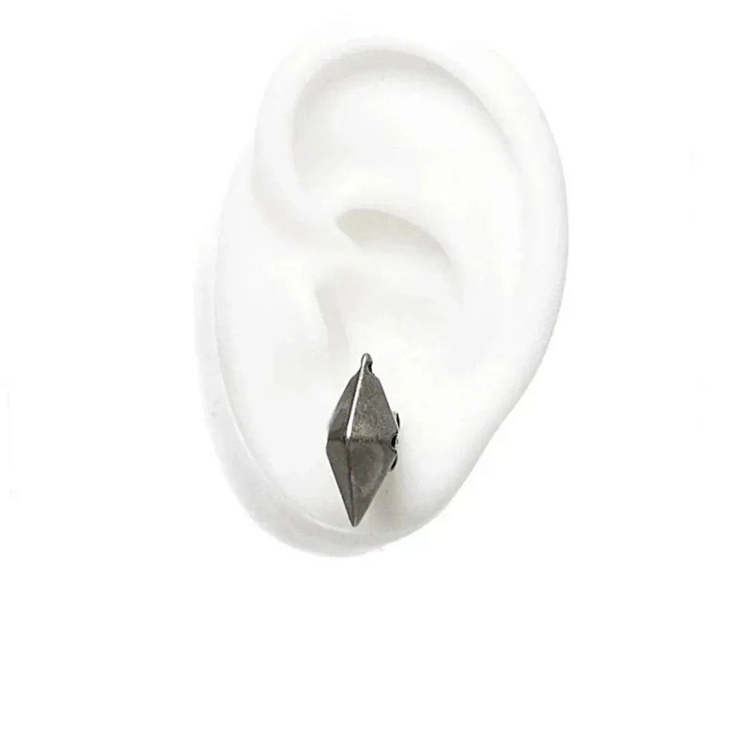 Iiimiii Residual Network I Series Dark Cone Patchwork Stud Earrings