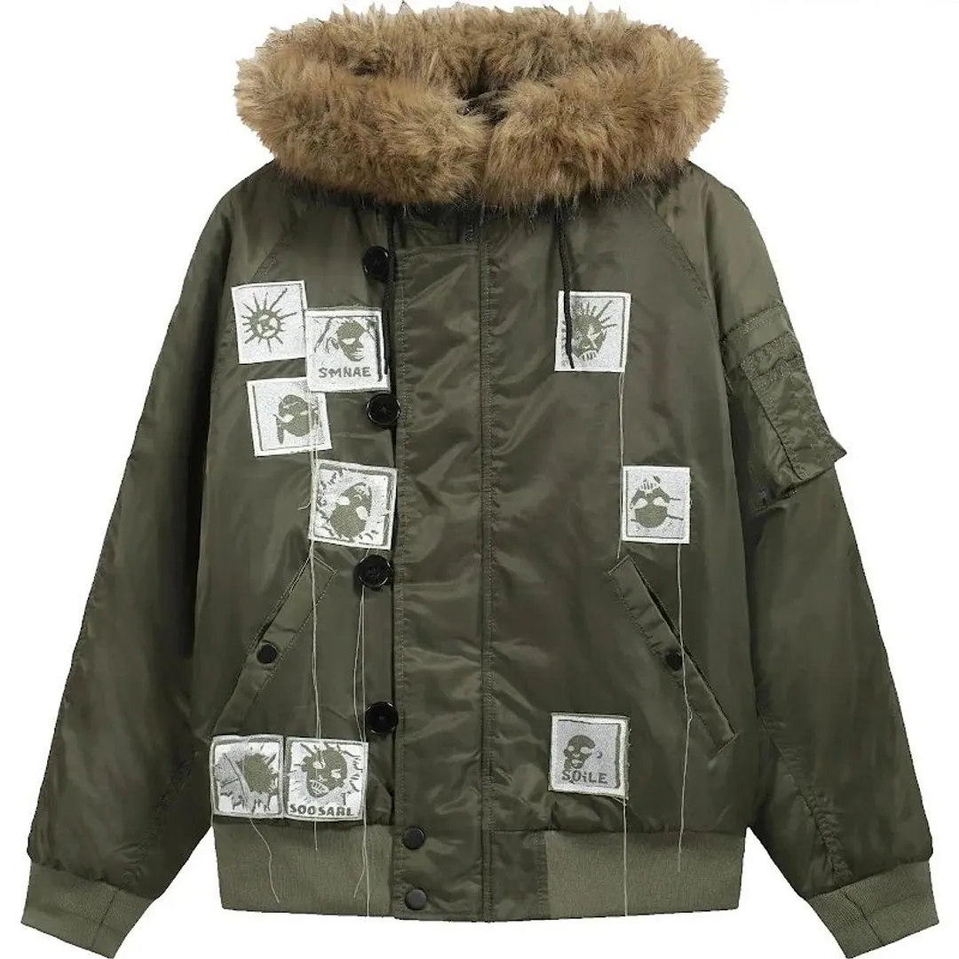 Nothingnessworld 24Fw ""Horror Fantasy"" Fur Thick jacket