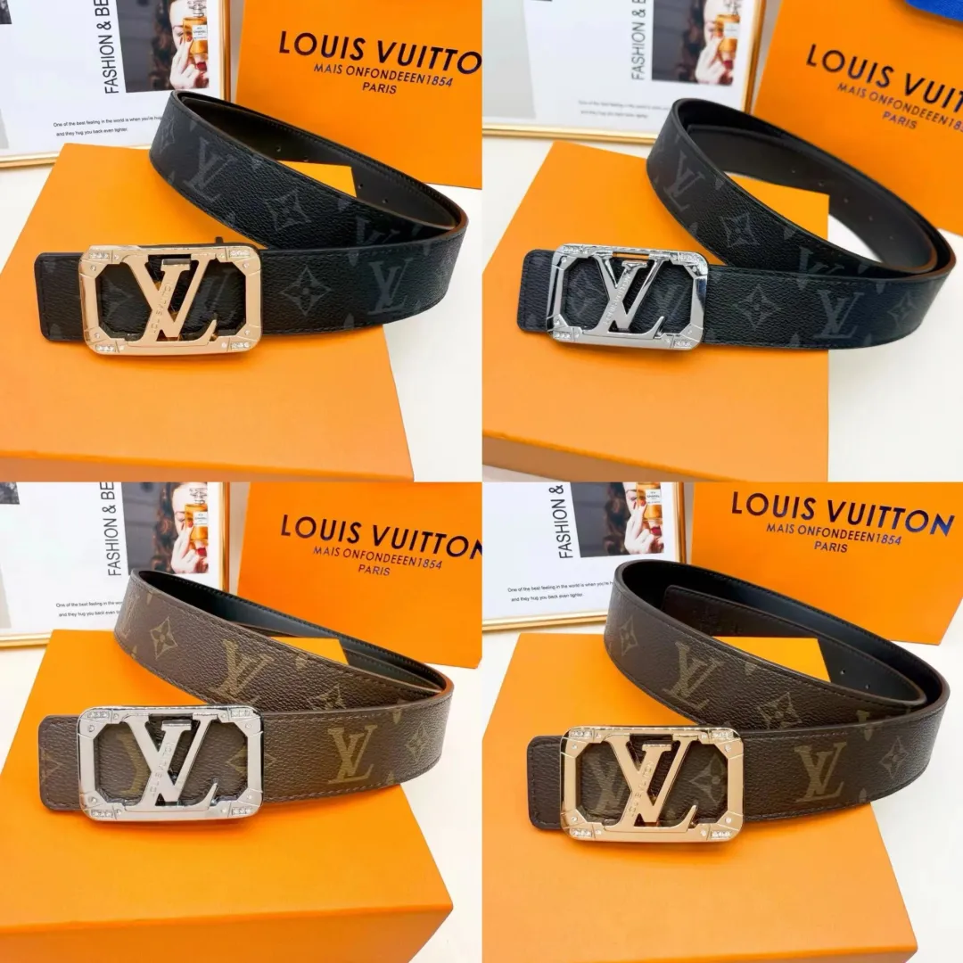 LV Initiales Frame Buckle Monogram Belt