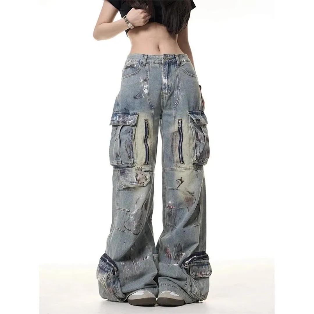 ONLPP PCKTS zipper denim