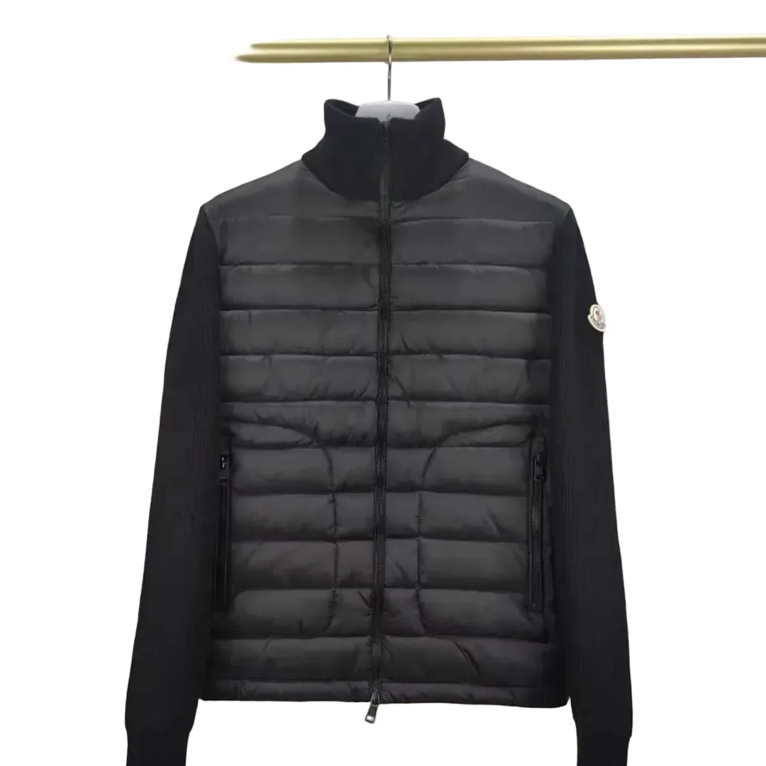 Moncler knit sleeve down jacket