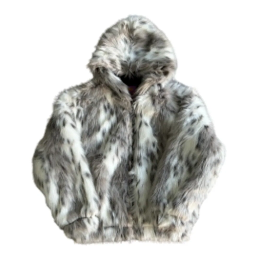 Corteiz Faux Fur Hooded Jacket