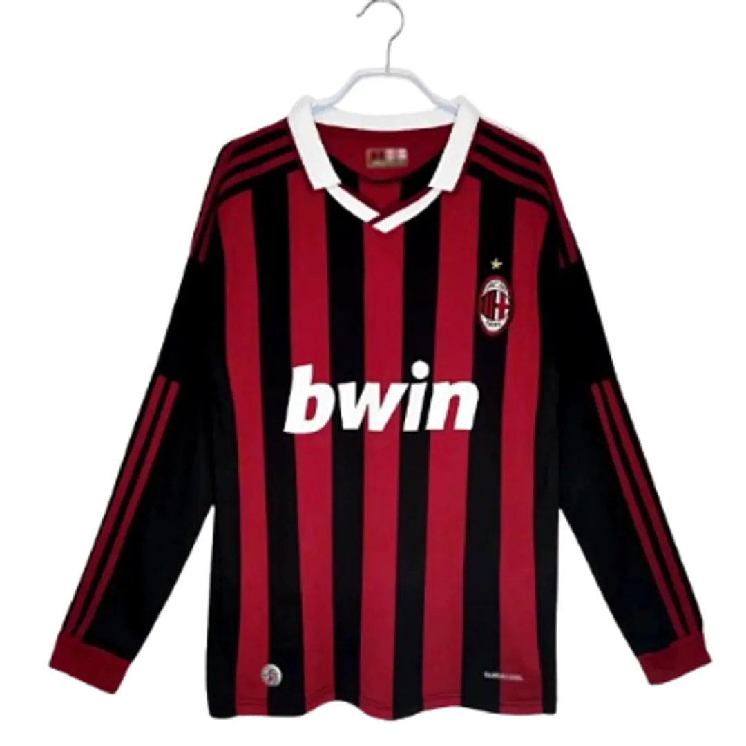 AC Milan retro 2009-10 home jersey longsleeve