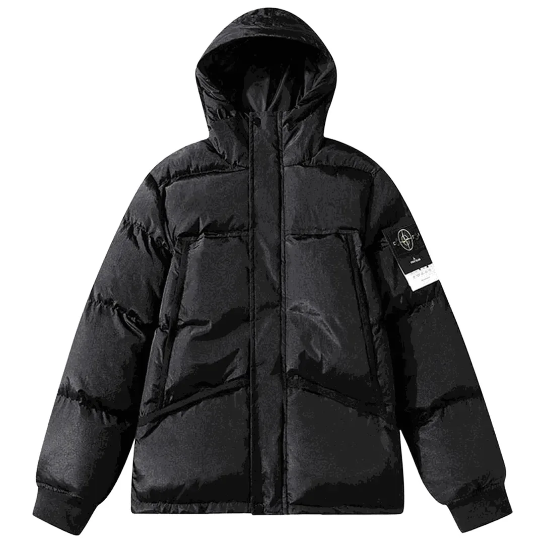 Stone Island hooded puffer jacket