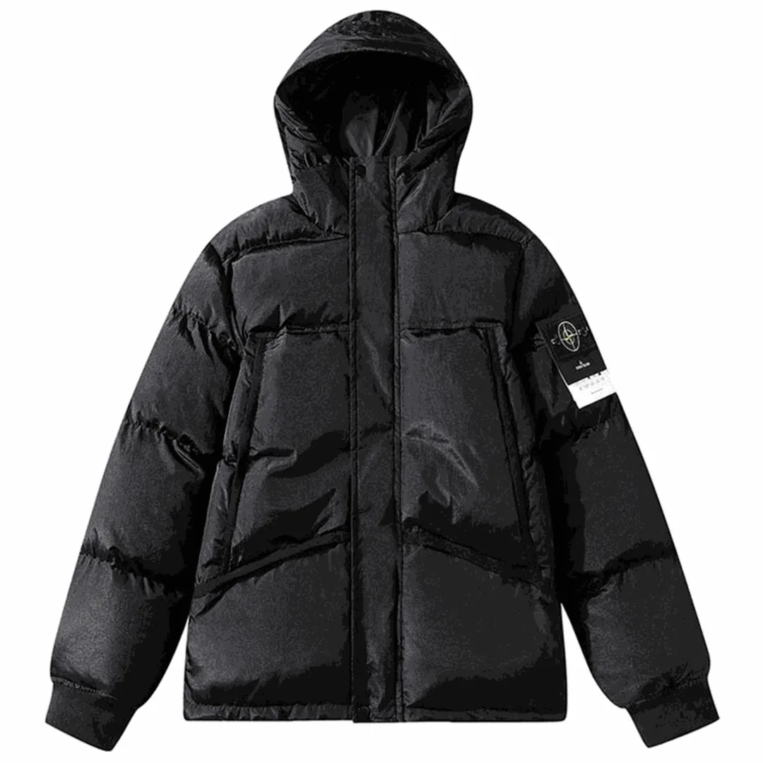 Stone Island hooded puffer jacket