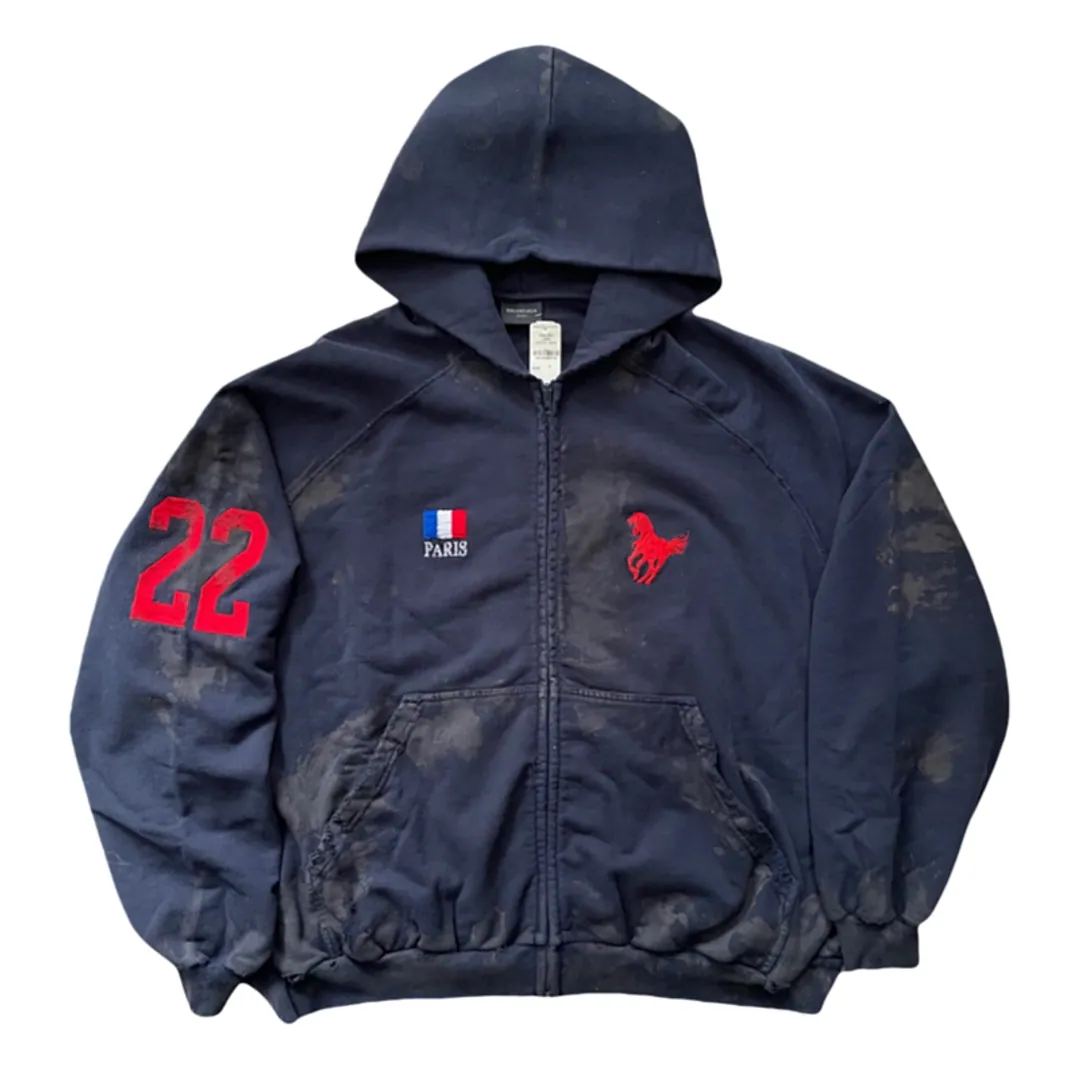 Balenciaga Polo Zip Hoodie