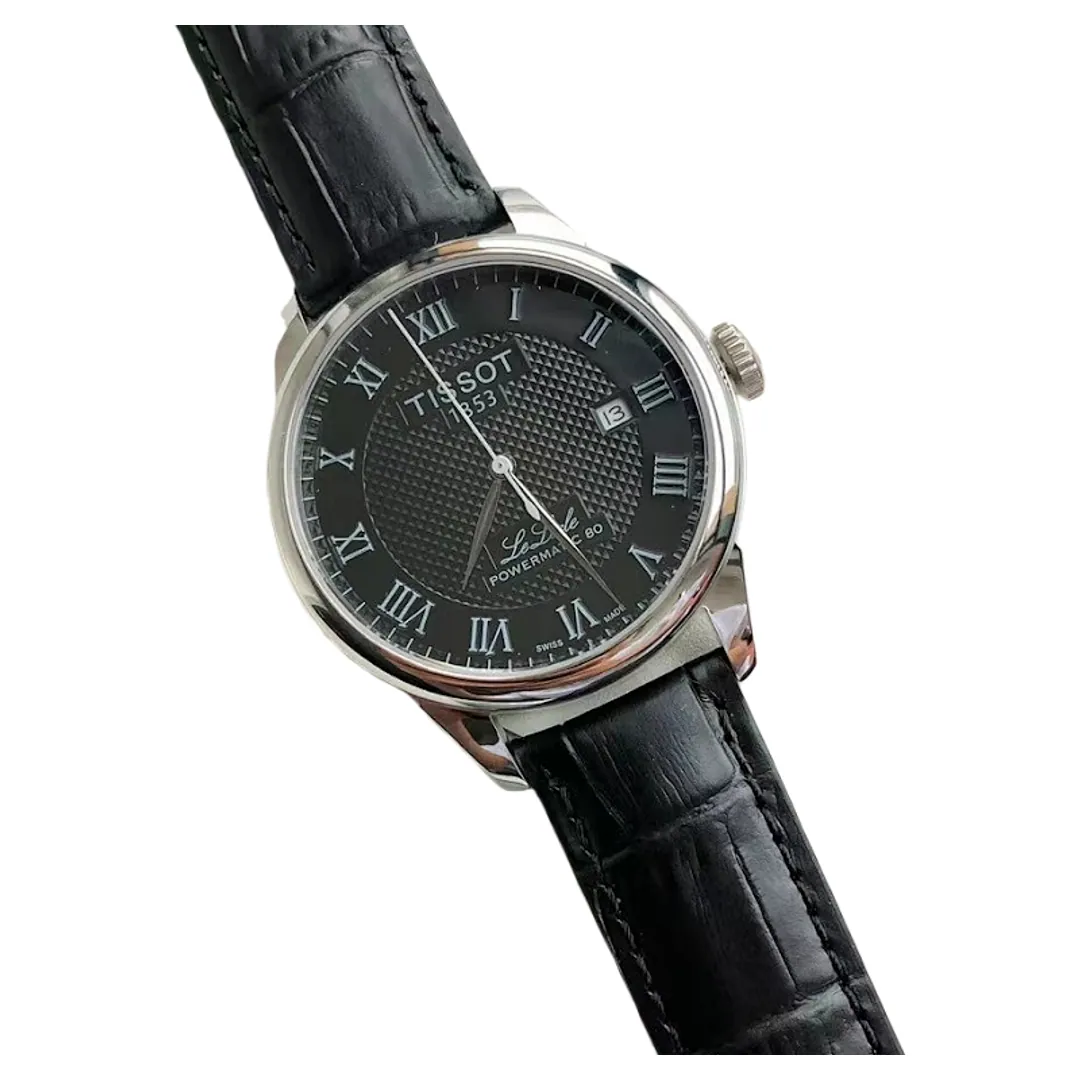 Tissot watch Leather Strap Black