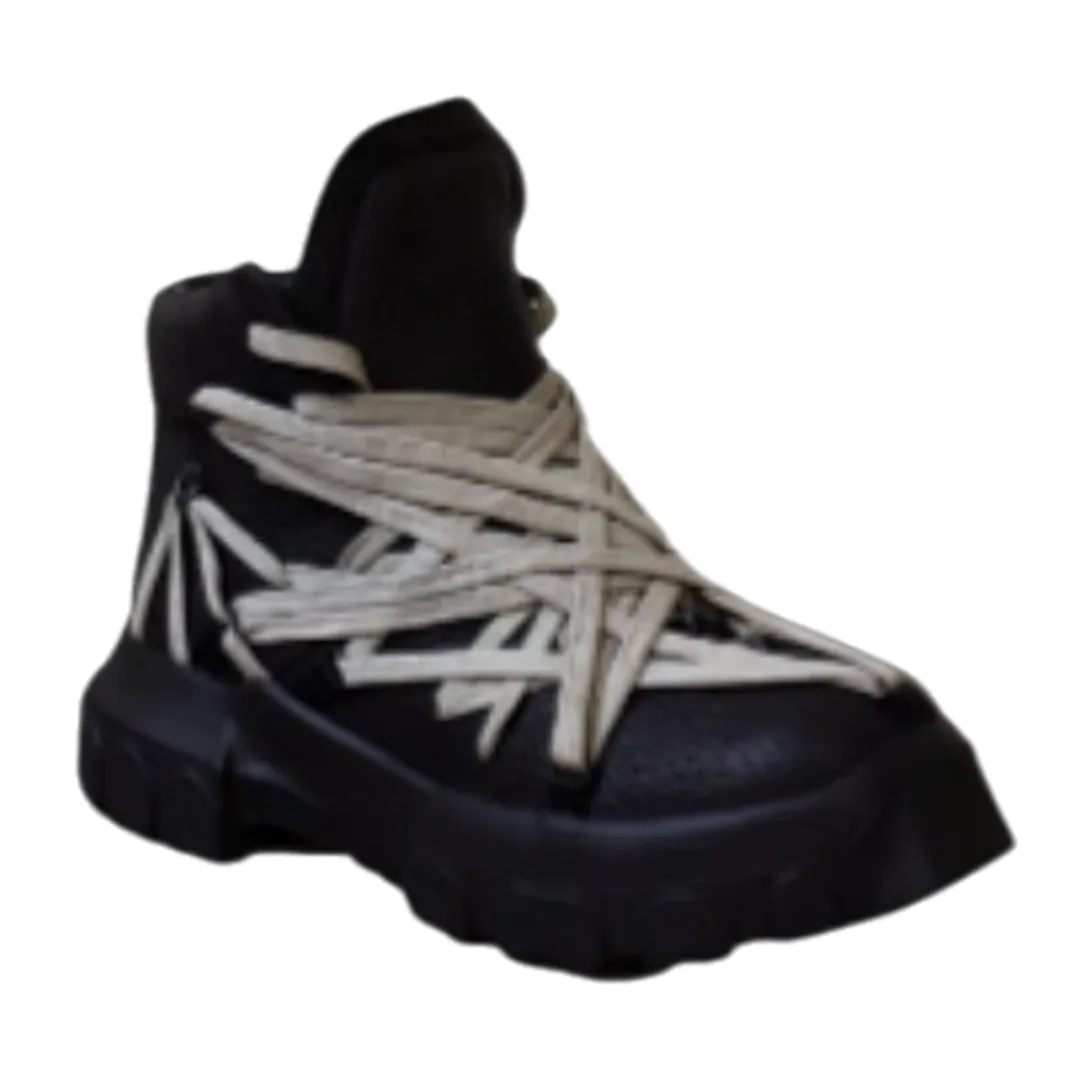 Rick Owens Megalace Tractor Boots
