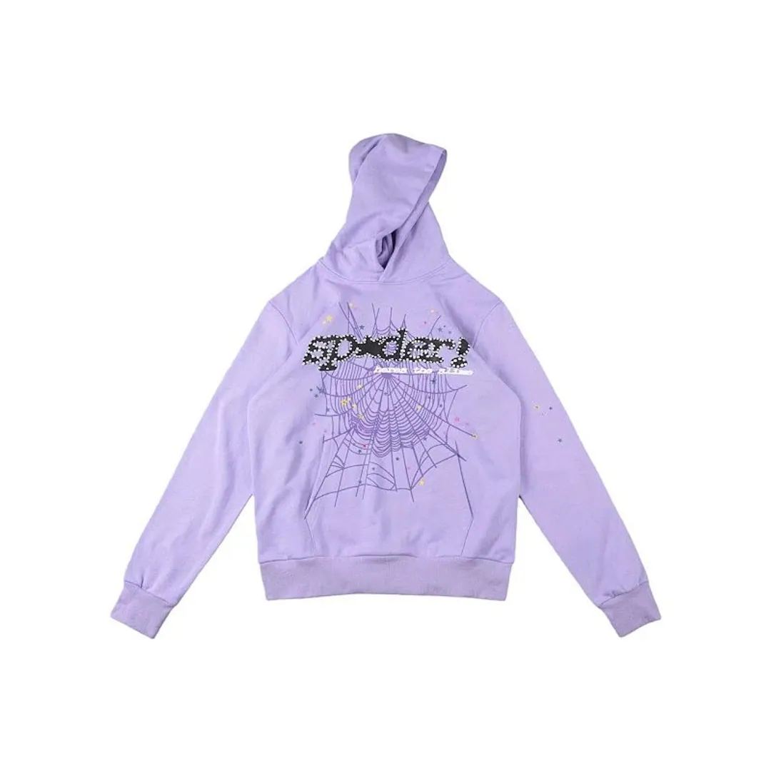Sp5der Purple Hoodie